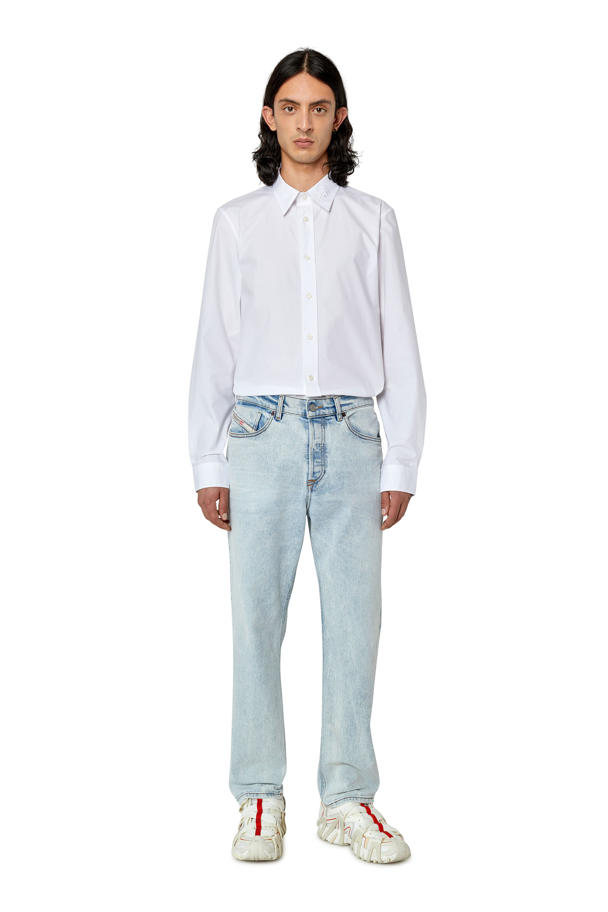 Diesel - S-BEN-CL-A, Male's シャツ レギュラーフィット in ホワイト - 1