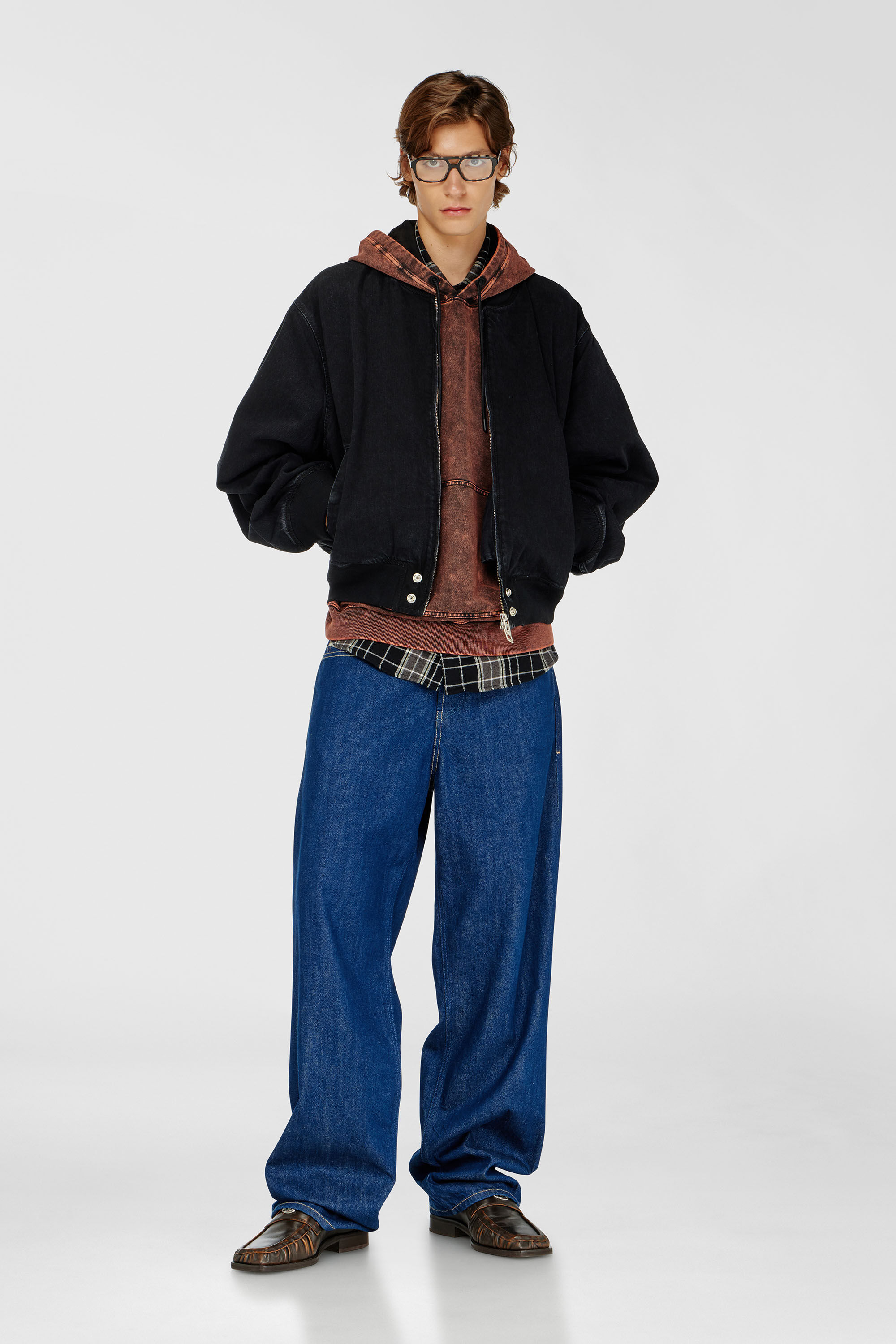 Diesel - D-GUZ, Unisex's デニムジャケット in ブラック - 1