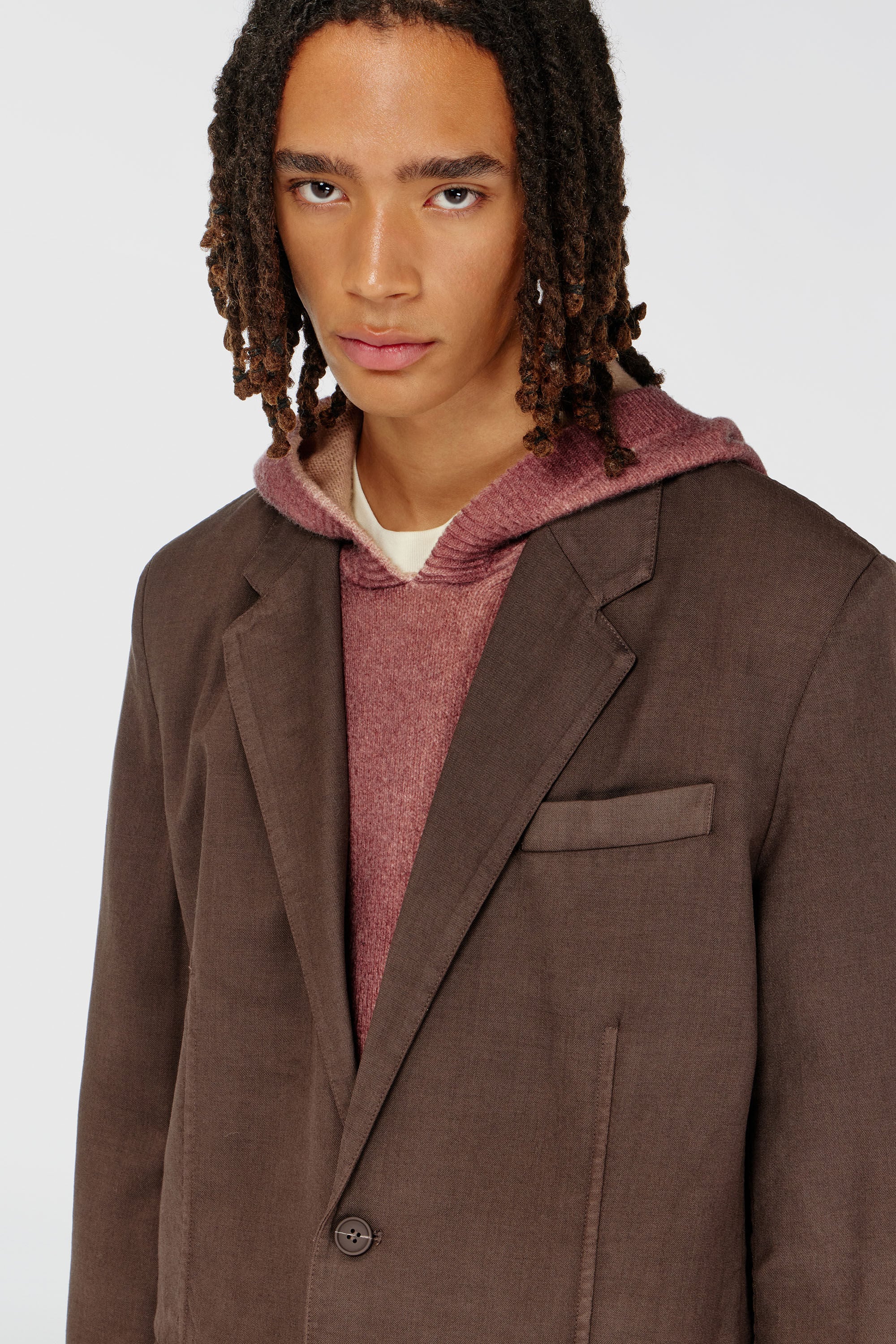 Diesel - J-CREED-AECB, Male's ジャケット in ブラウン - 4