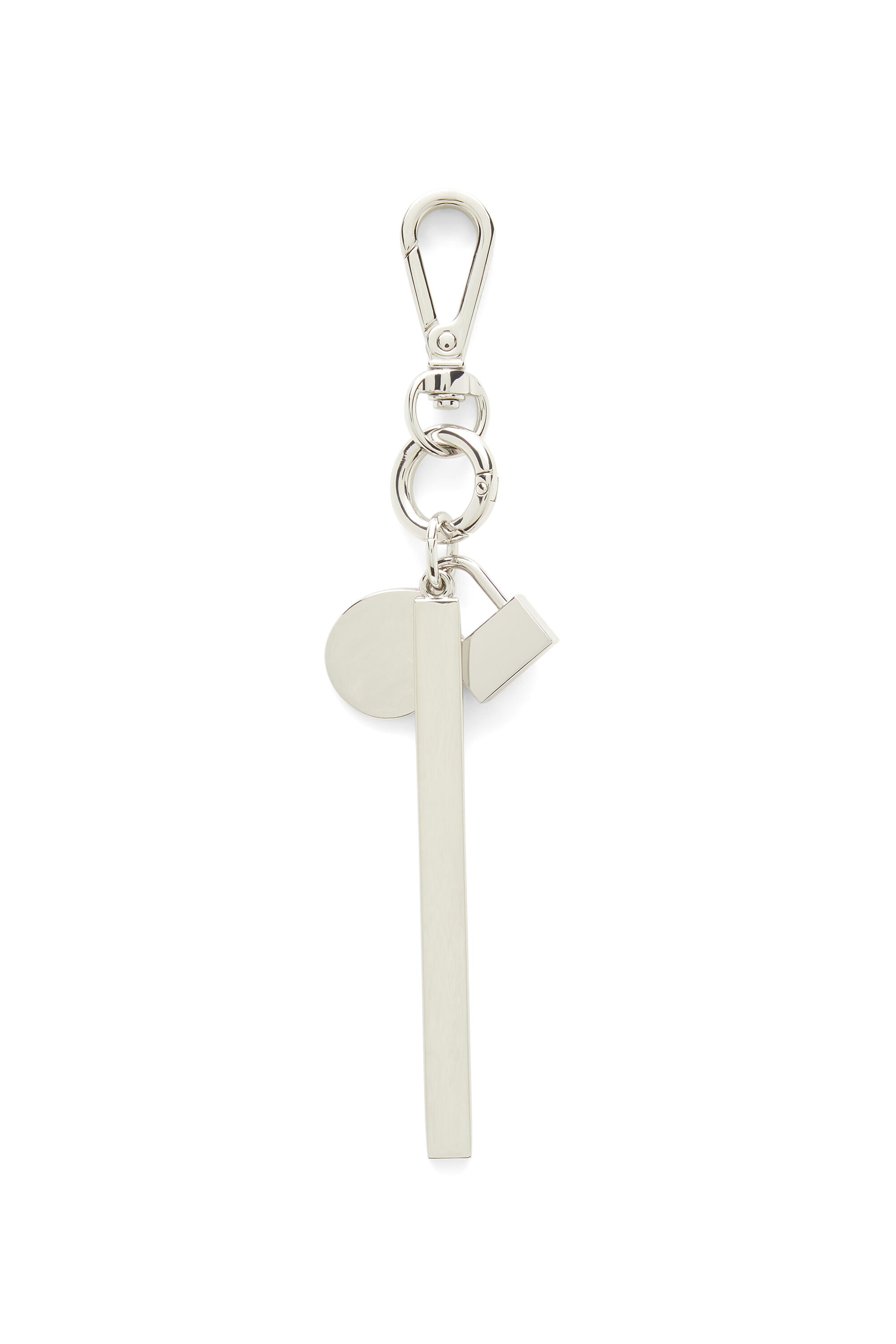 Diesel - TINDER CHARM, Unisex's Degrad&eacute; metal keyring in シルバー/ピンク / ホワイト - 2