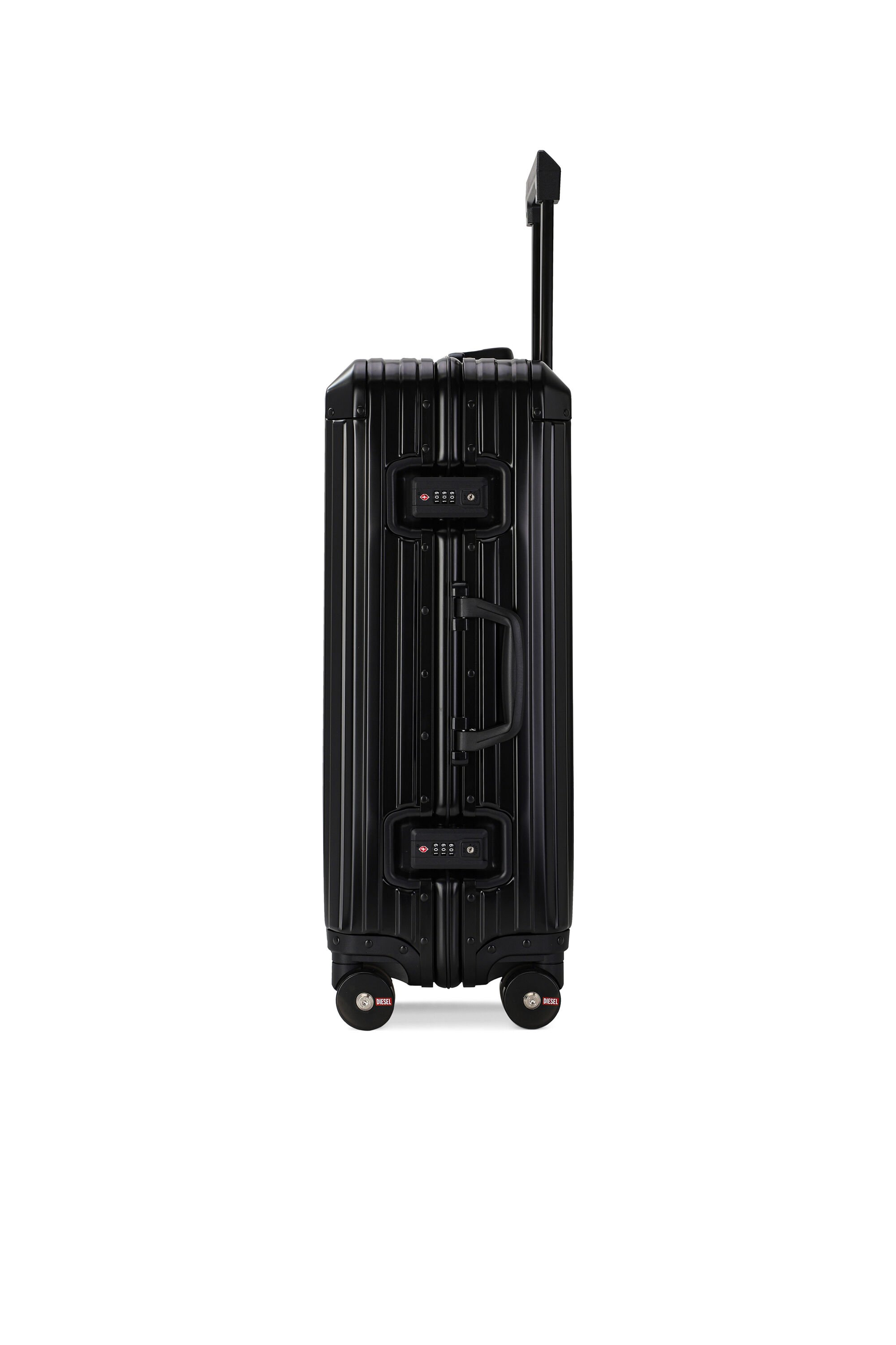 Diesel - DIESEL ALUMINUM TROLLEY- DSL002, Unisex's Aluminum suitcase size M in ブラック - 3