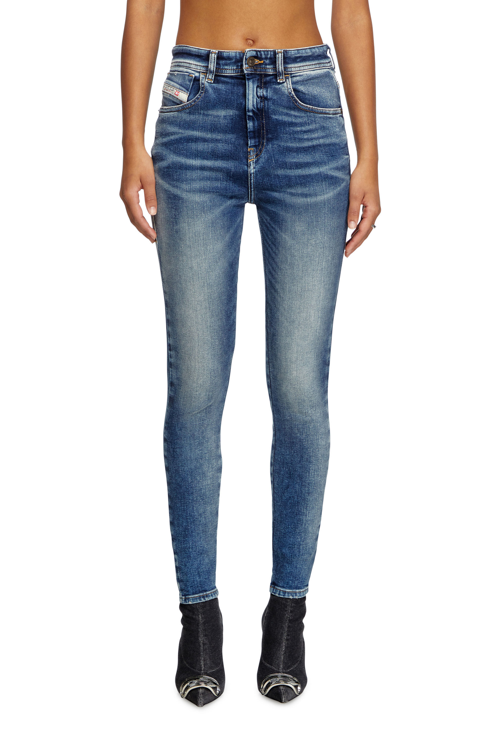 Diesel - Female's Skinny Jeans 1984 Slandy-High 007Y9, ミディアムブルー - 3