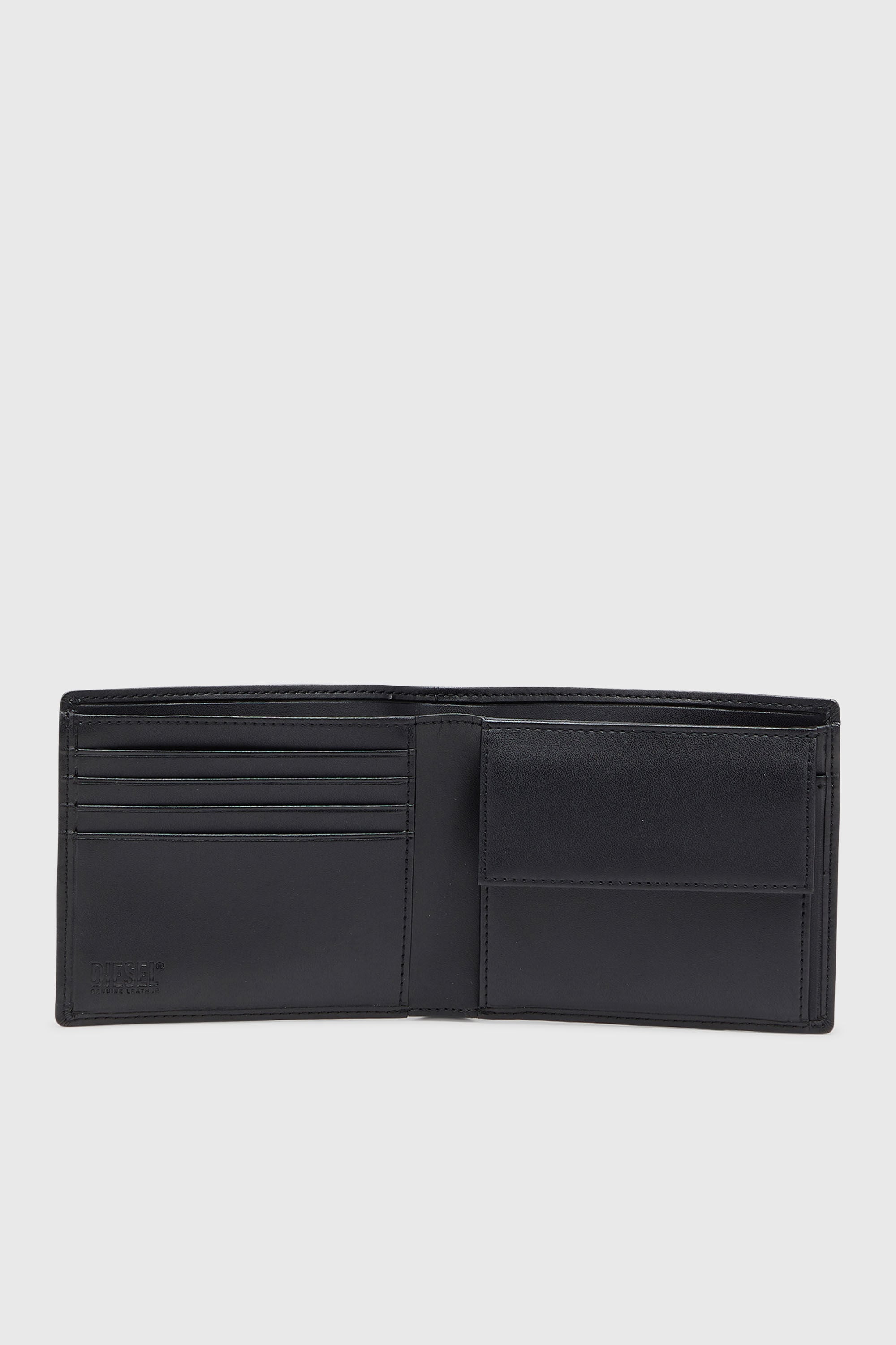 Diesel - BI FOLD COIN S, Male's 二つ折りウォレット in ブラック - 3
