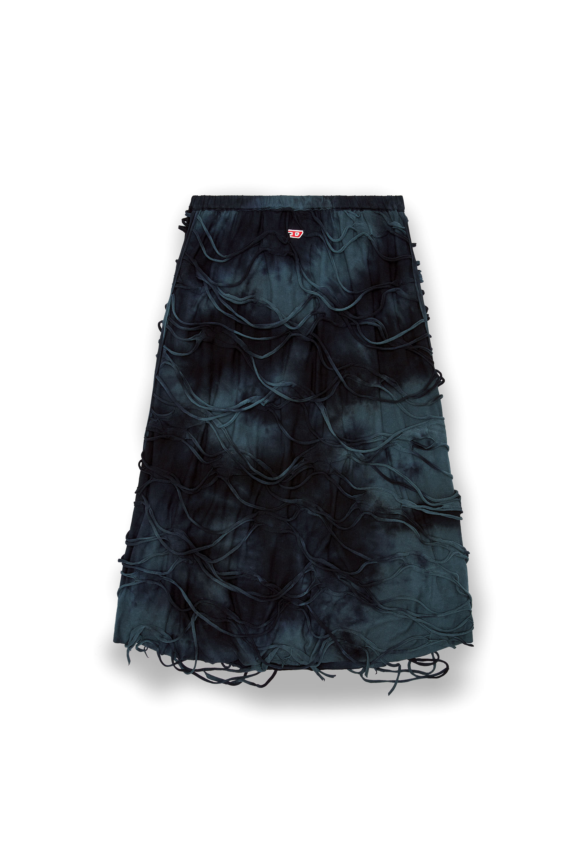 Diesel - O-JAL, Female's Midi skirt with floating strands in ブラック - 2