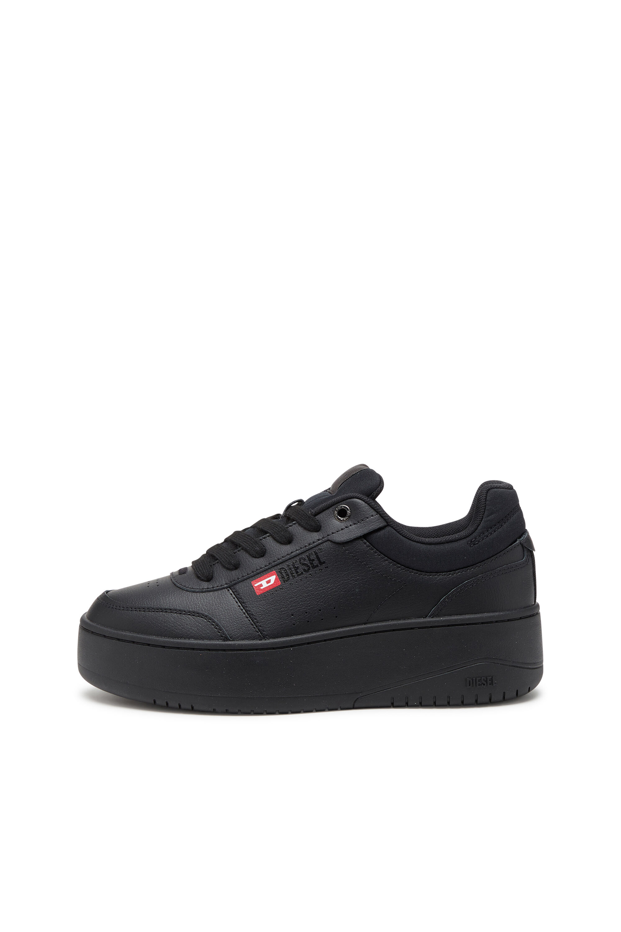 Diesel - S-ATHENE BOLD VTG W, Female's S-Athene-Retro platform sneakers in leather in ブラック - 7