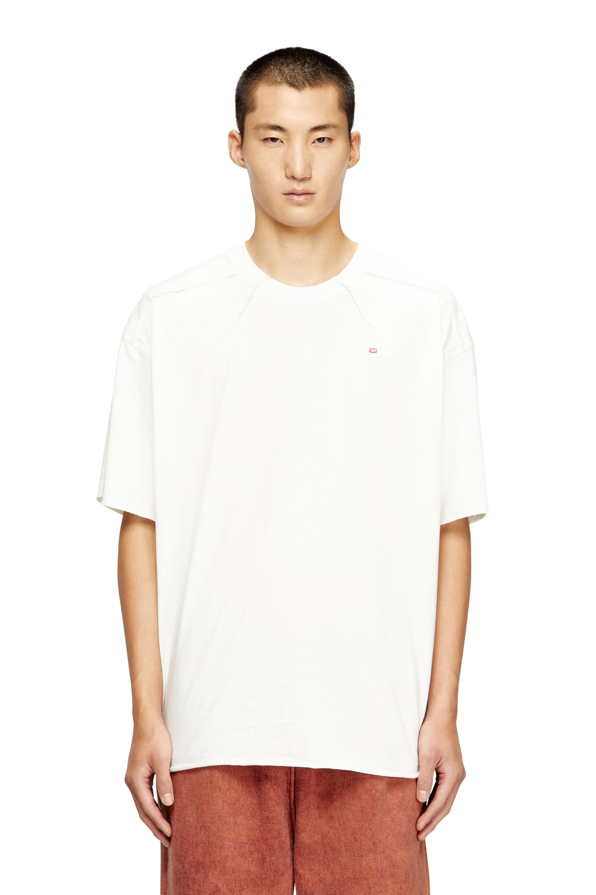 T-CRAHOR-BOXT-T1 Tシャツ｜ホワイト｜メンズ｜DIESEL