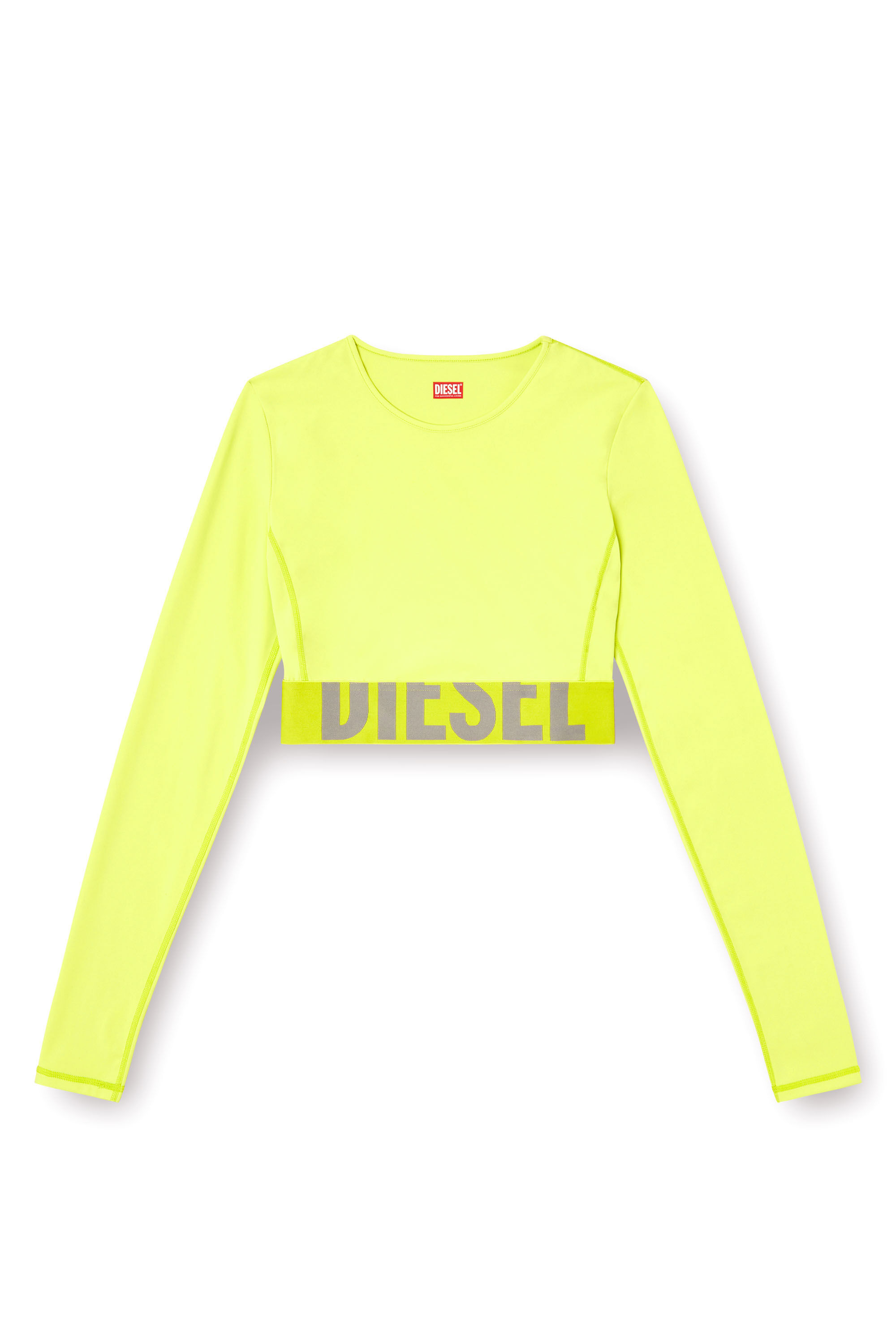 Diesel - MELISSA-D-POP, Female's 長袖Tシャツ in 蛍光グリーン - 2