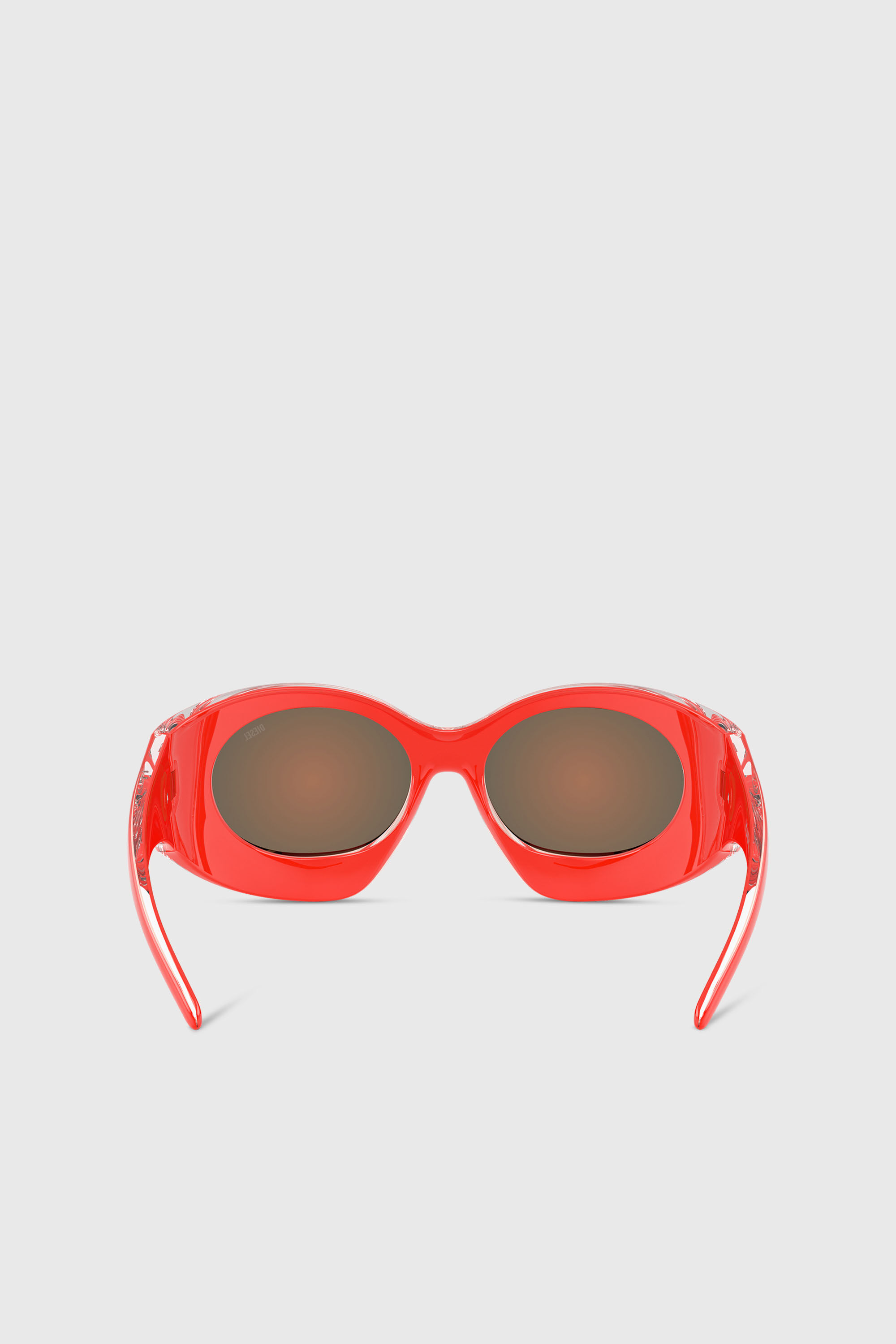 Diesel - Tropik_ta Sunnies, Unisex's Wraparound shape sunglasses in オレンジ - 3