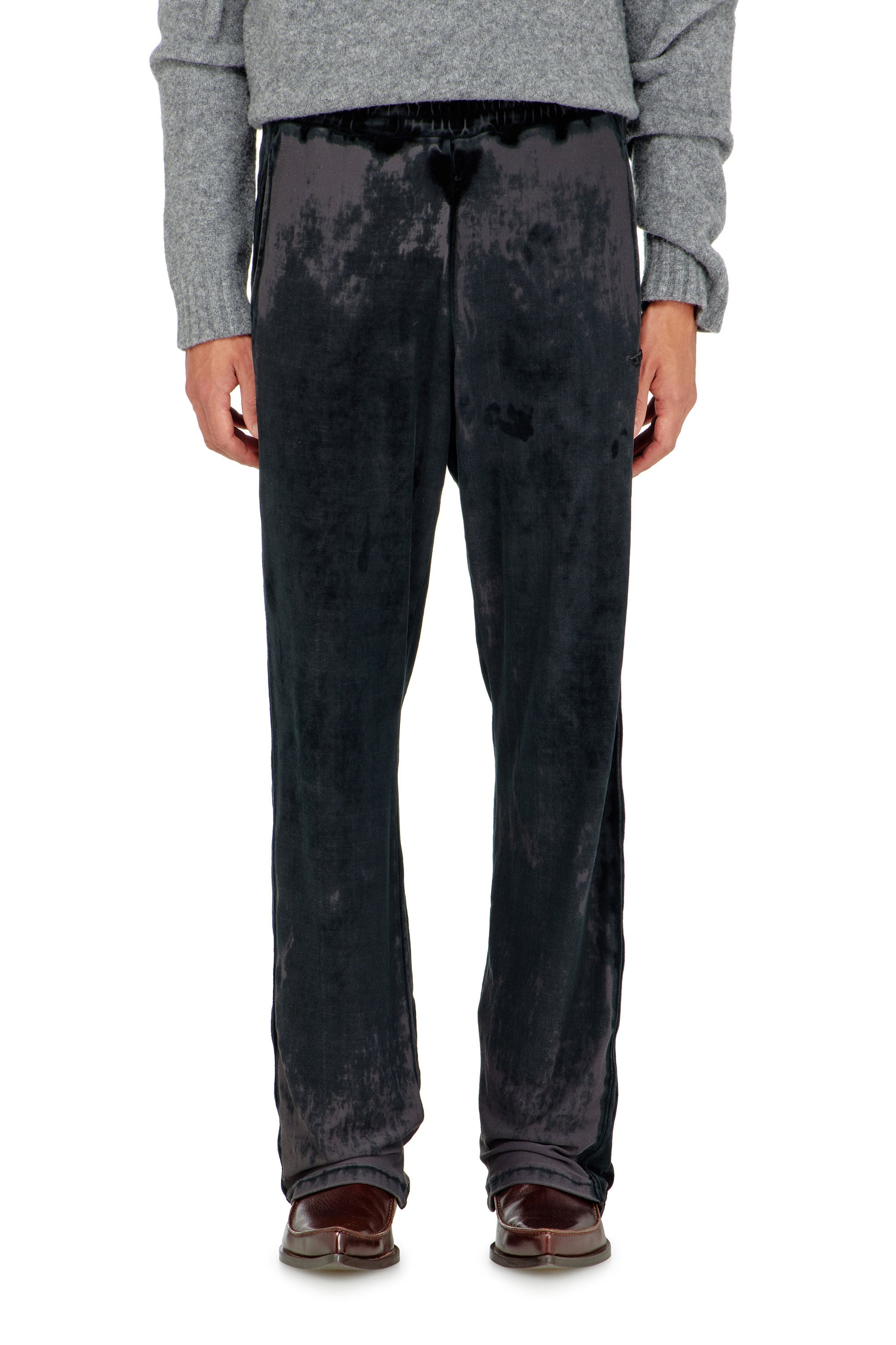 Diesel - P-STRAP, Male's Sweatpants in devor&eacute; chenille in null - 3