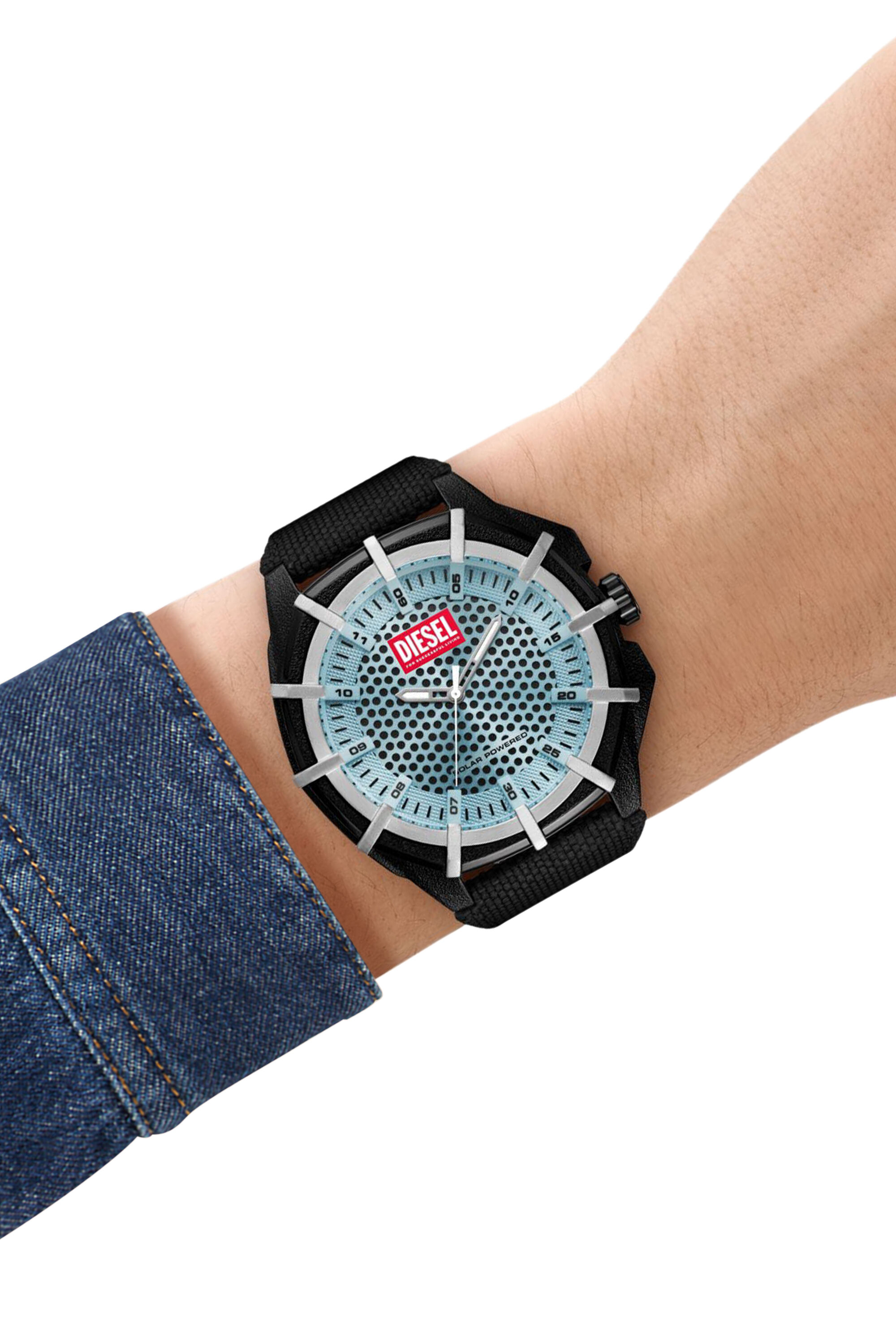 Diesel - DZ4679, Male's Diesel Framed Solar-Powered Watch in ブラック - 4