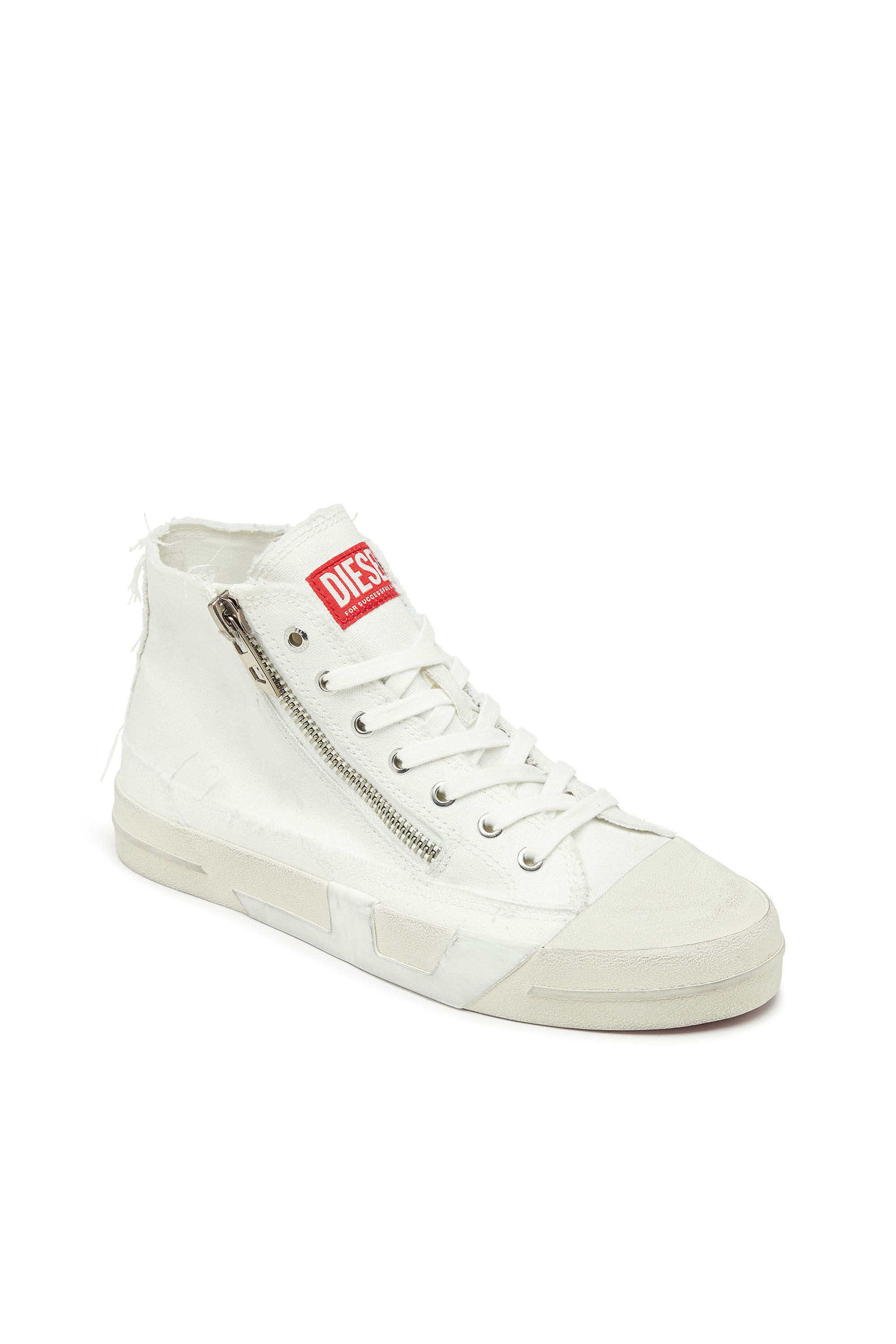 Diesel - S-D-VERSE ZIP MID II, Male's ミッドカットスニーカー in ホワイト - 6