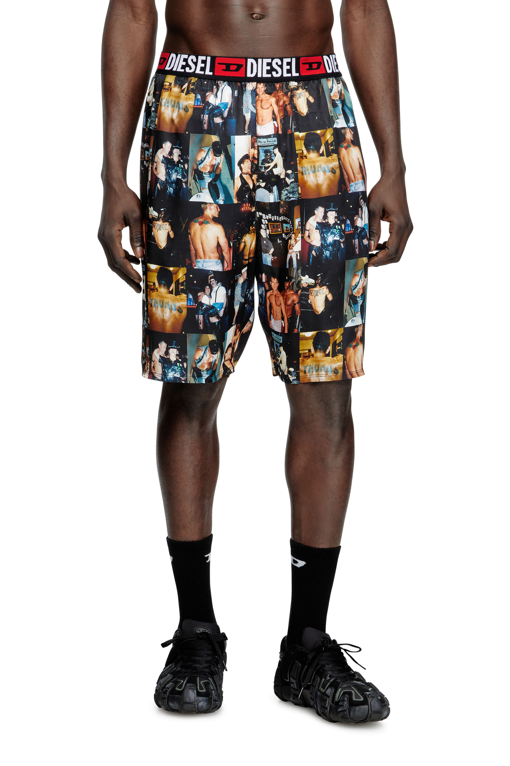 Diesel - PR-P-TOLL-SHOR-TOM25, Unisex's Bowling shirt with graphic prints in ブラック - 3