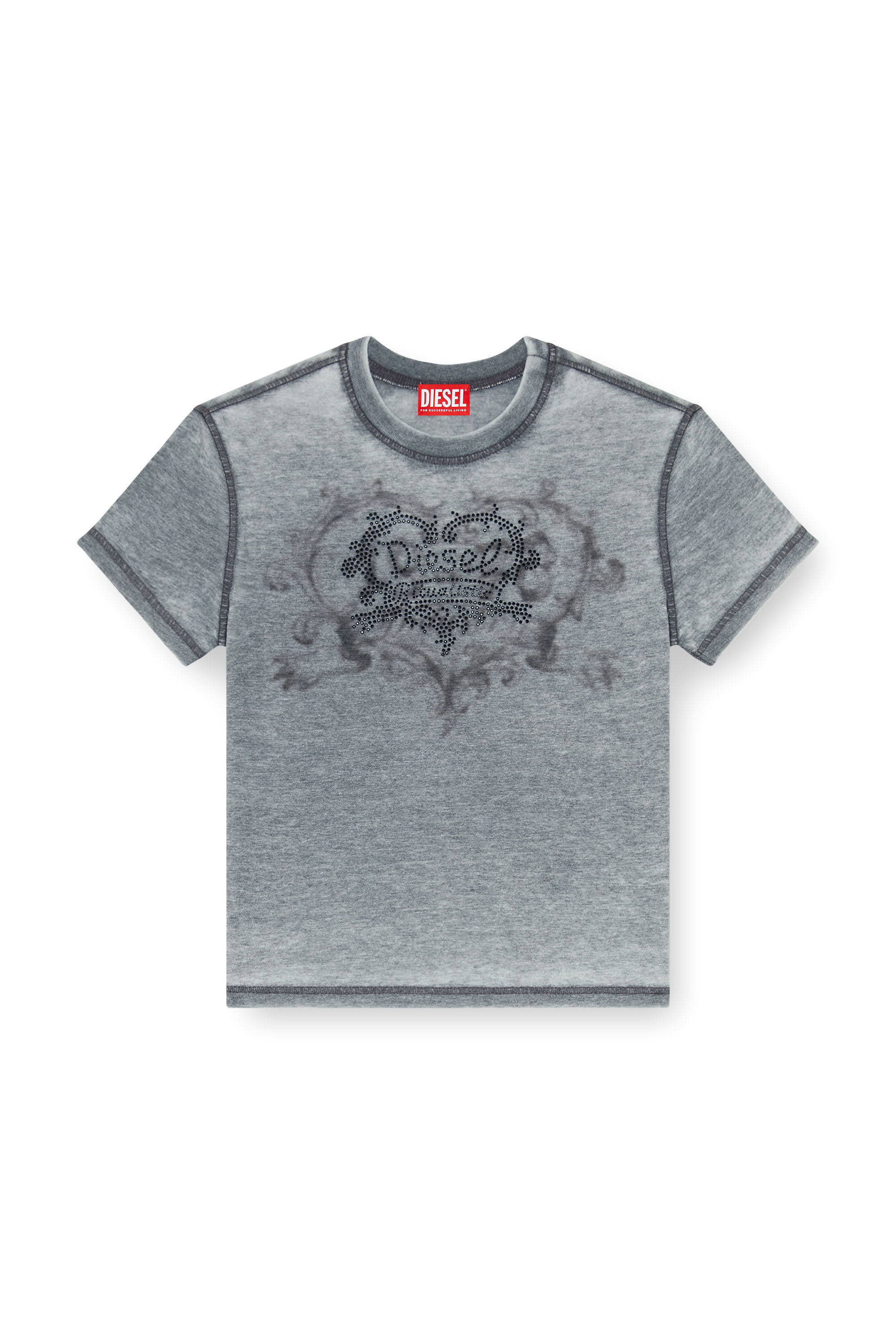 Diesel - T-ILA-AA1, Female's Tシャツ in グレー - 2