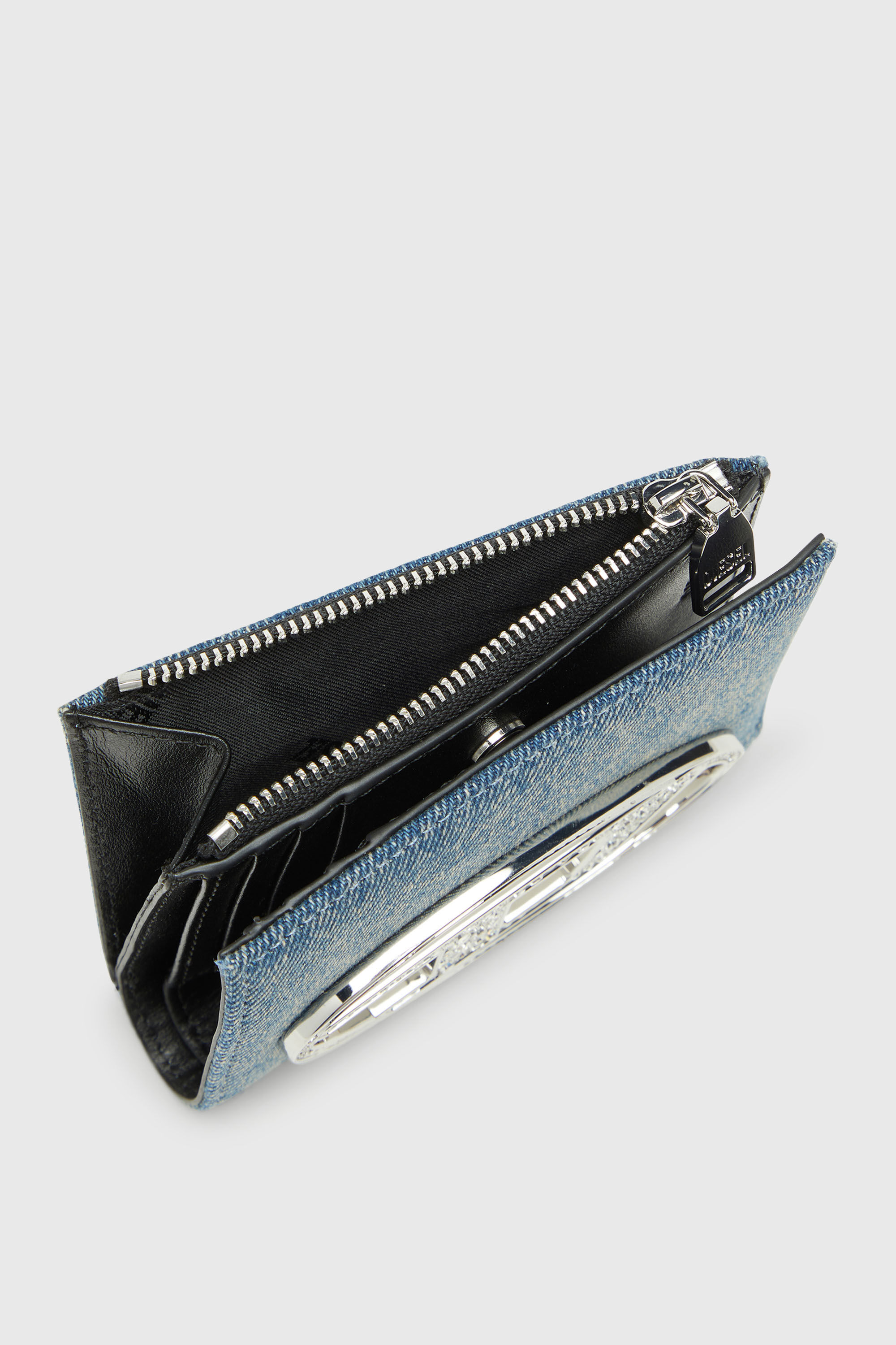 1DR BI FOLD ZIP II 二つ折りウォレット｜ブルー｜ウィメンズ｜DIESEL
