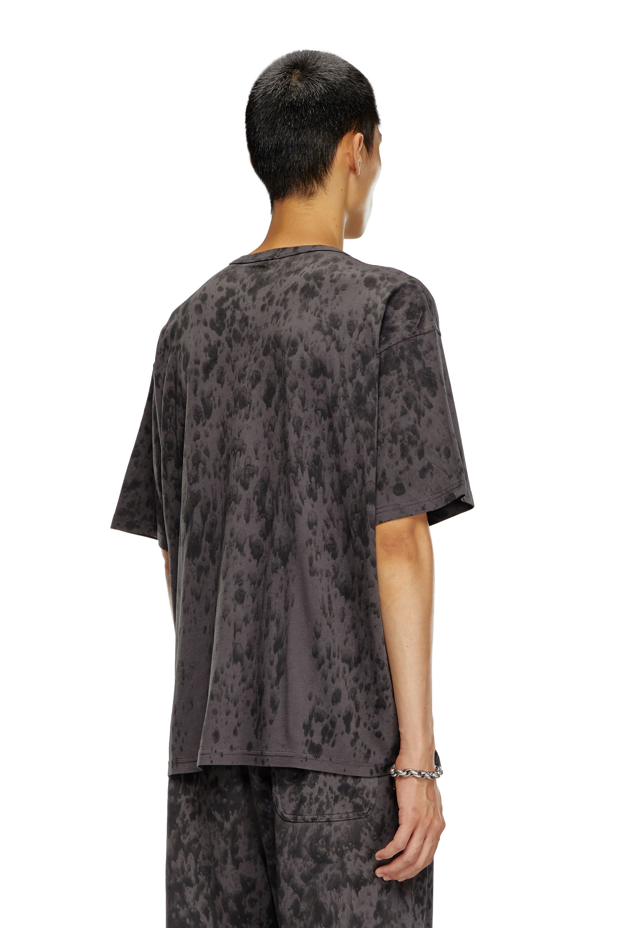 充実の品 T-BOXT-K6 Treated T-shirt with raindrop effect｜ブラック トップス