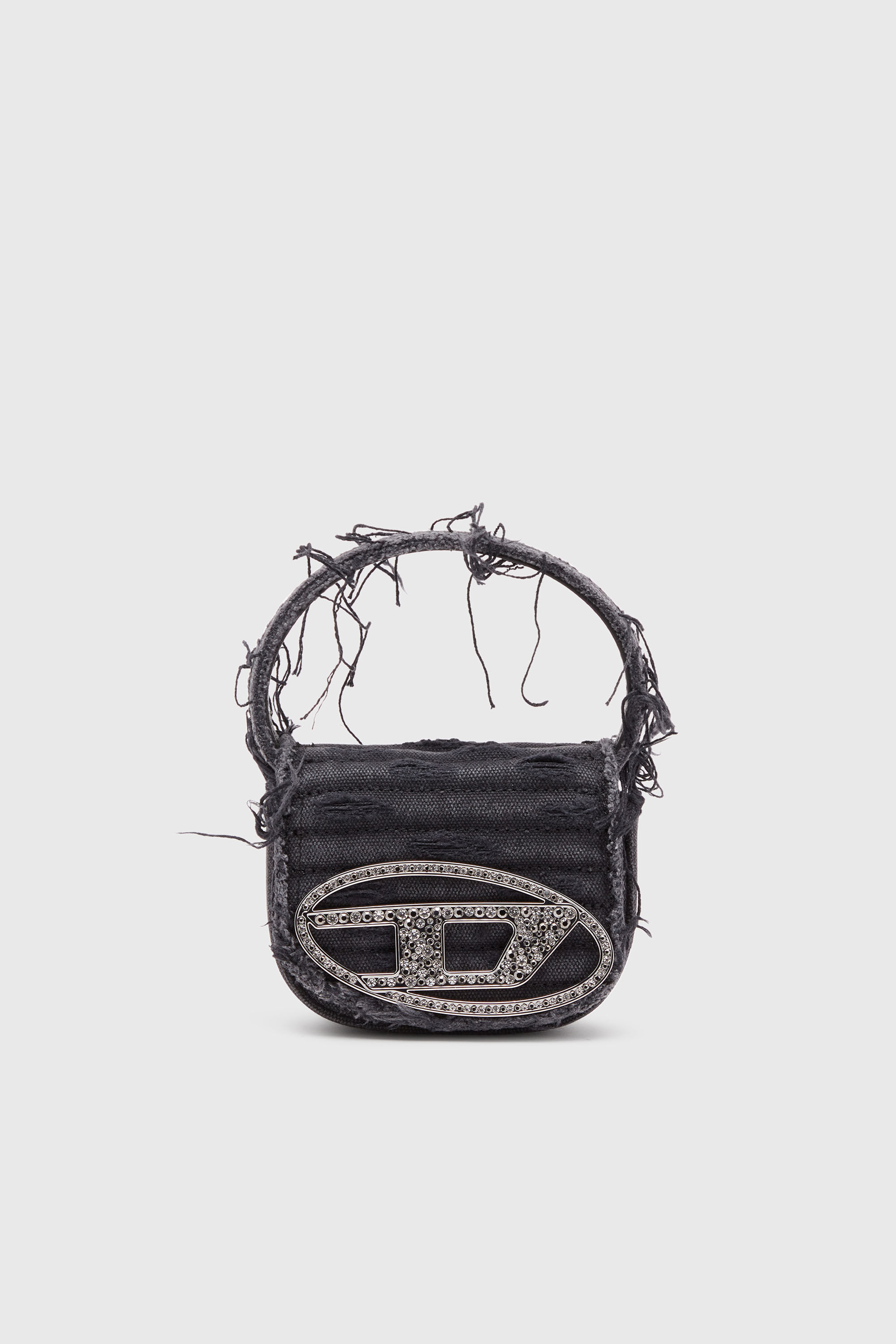 1DR XS 1DR XS-Iconic mini bag in canvas and leather｜ブラック