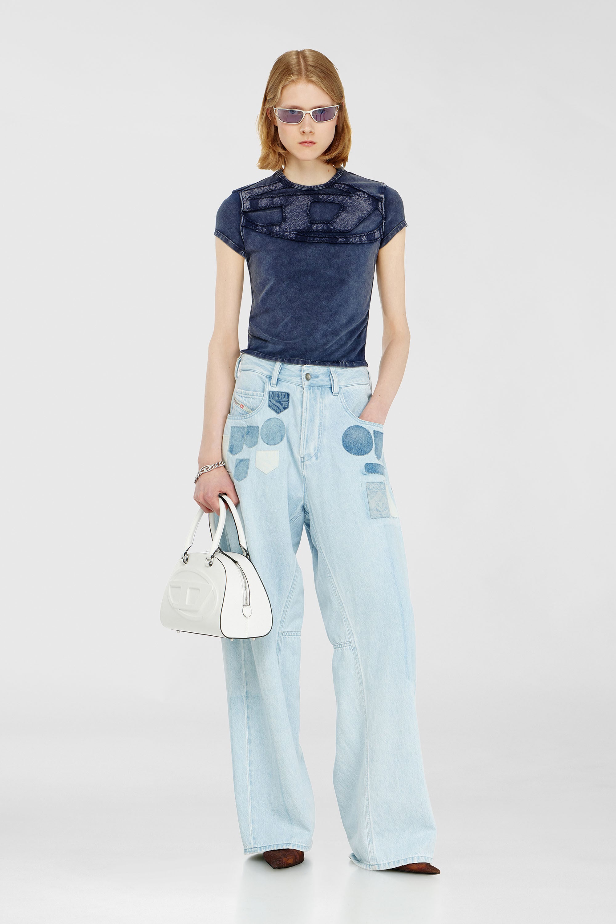 Diesel - T-MELY-CUP, Female's 半袖トップ in ダークブルー - 1