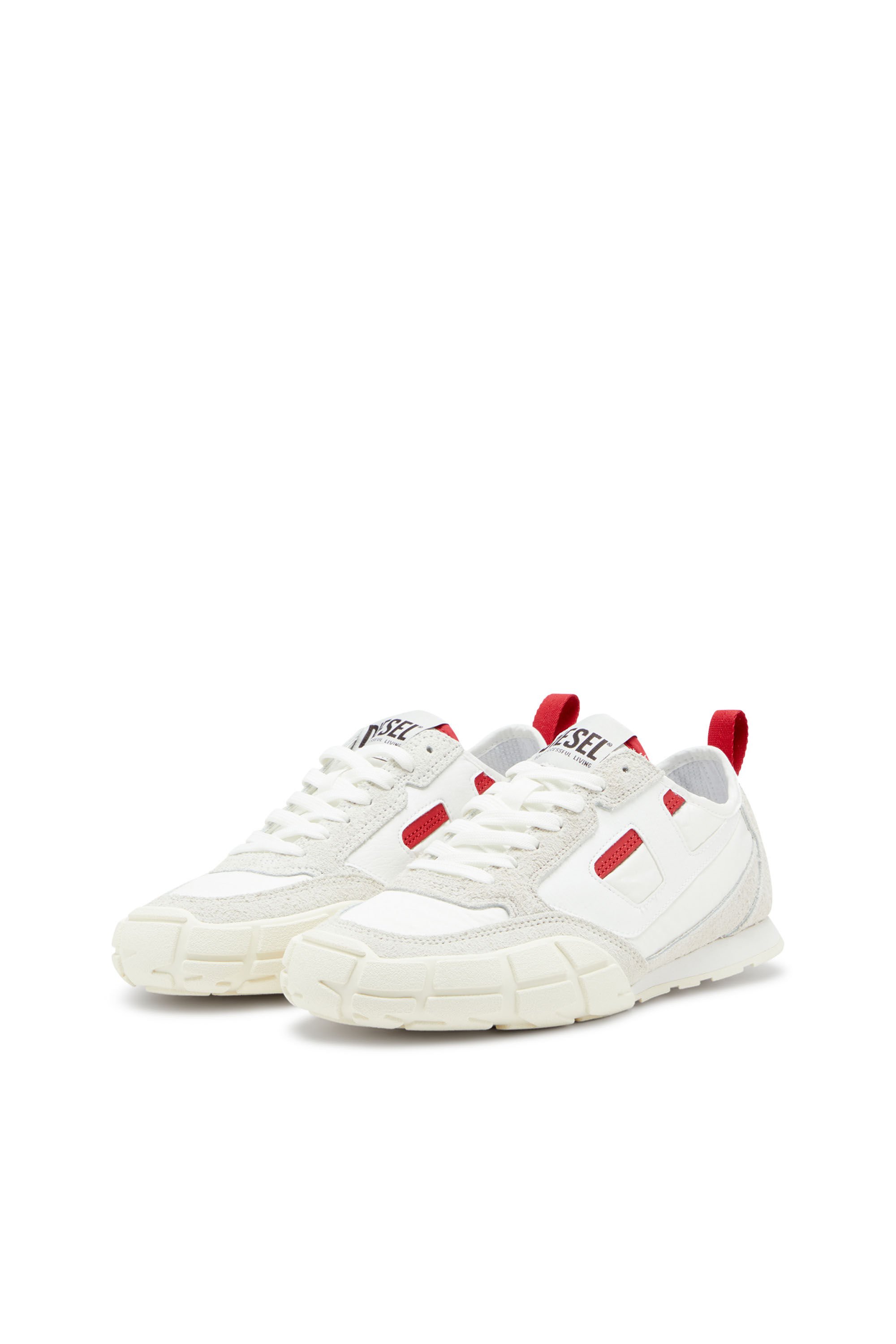 Diesel - S-PAGODHA LOW W, Female's Sneakers in leather, suede and ripstop in null - 8