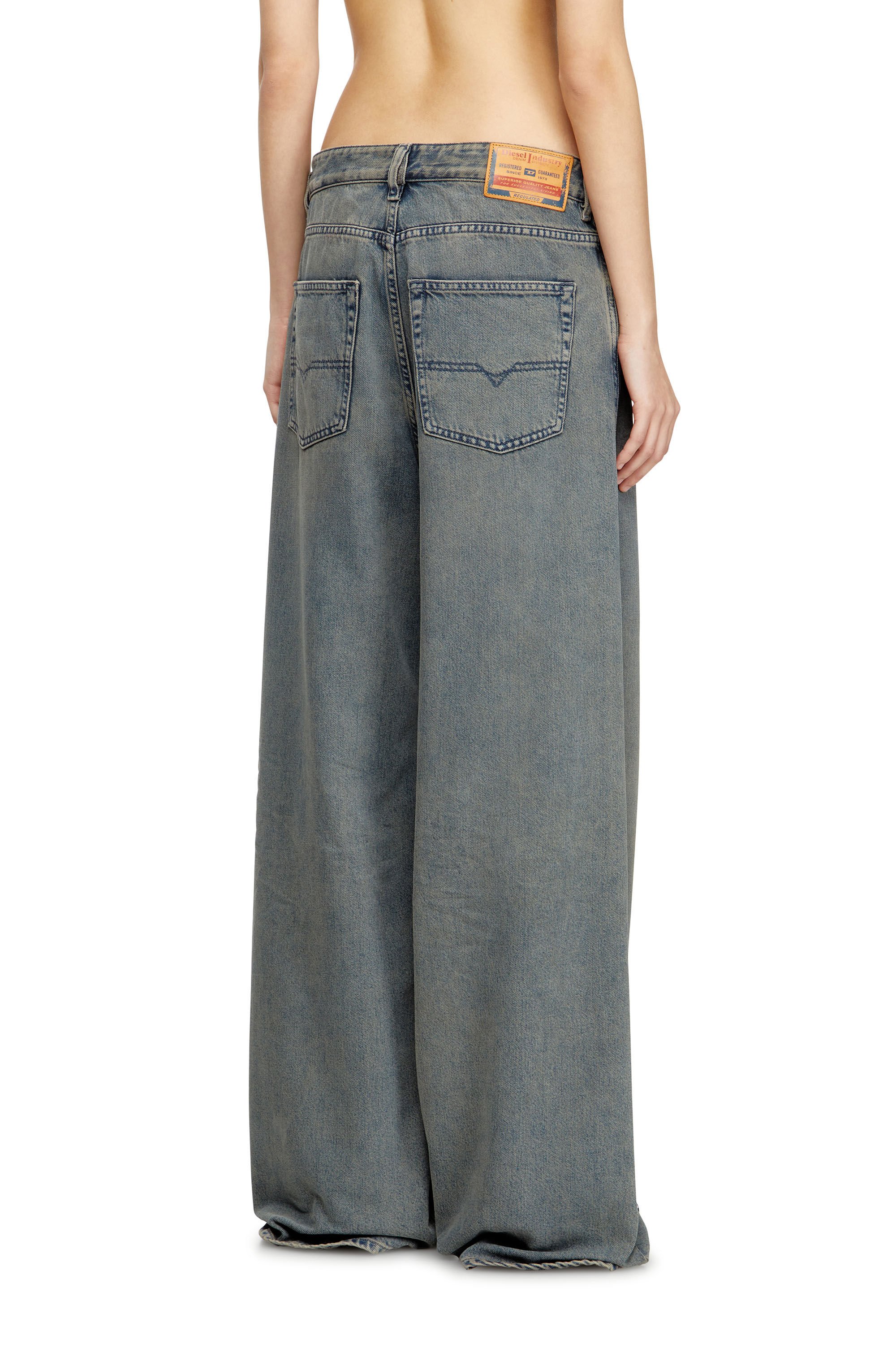 Diesel - Female's Relaxed Jeans 1996 D-Sire 09N24, ミディアムブルー - 4