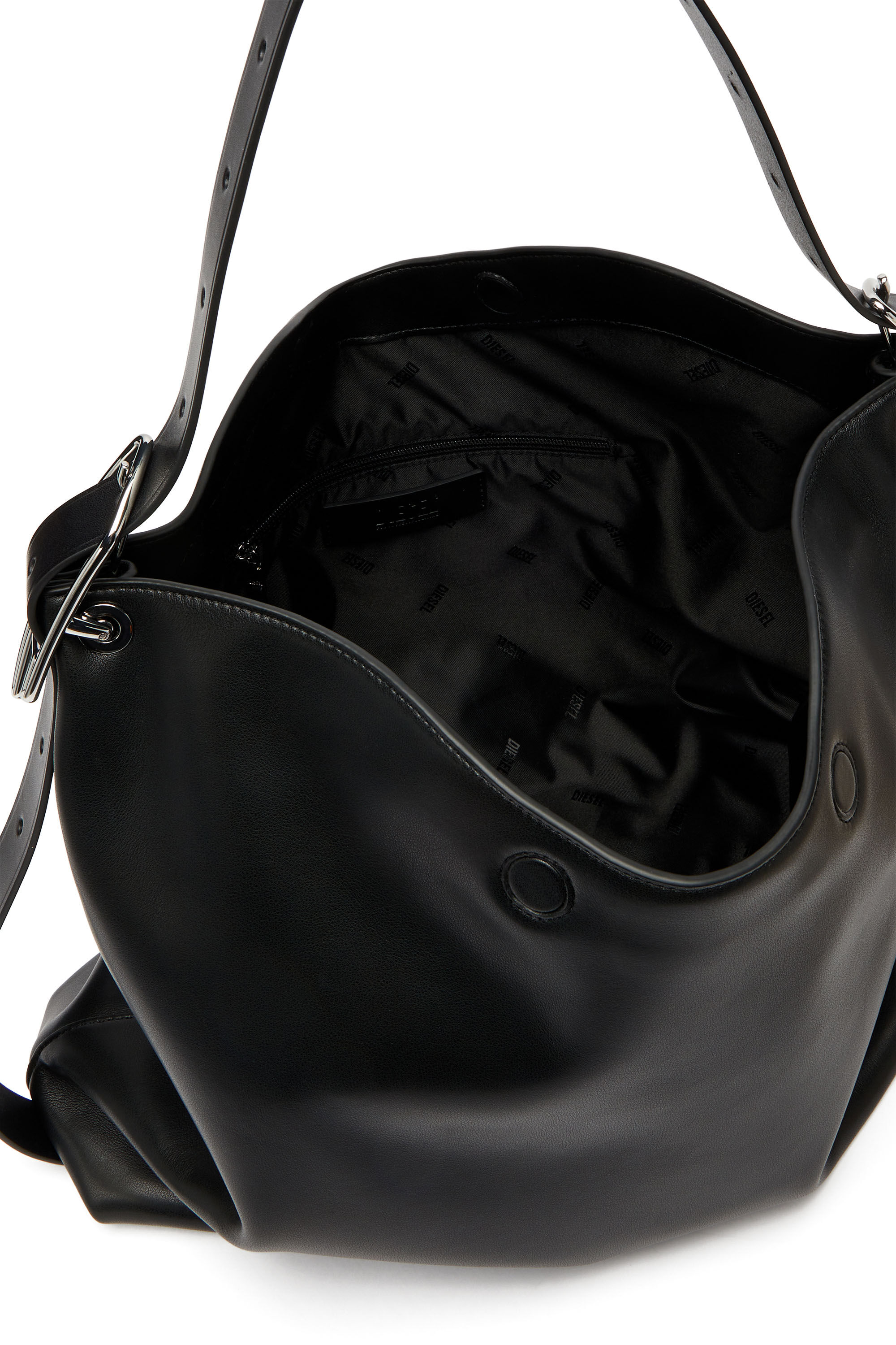 D-LINE HOBO ホーボーバッグ｜ブラック｜ウィメンズ｜DIESEL