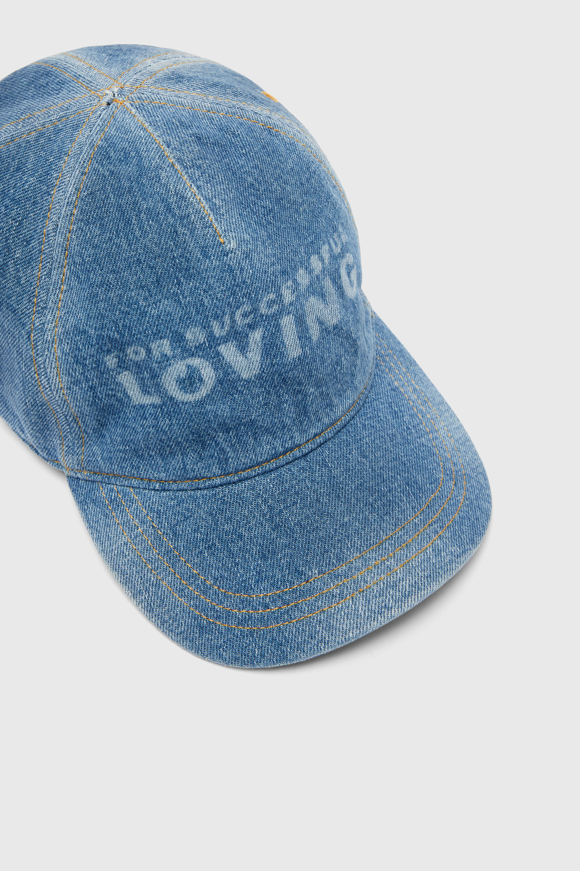 Diesel - PR-CAP-CHITIN, Unisex's Denim baseball cap with For Successful Loving logo in ミディアムブルー - 3