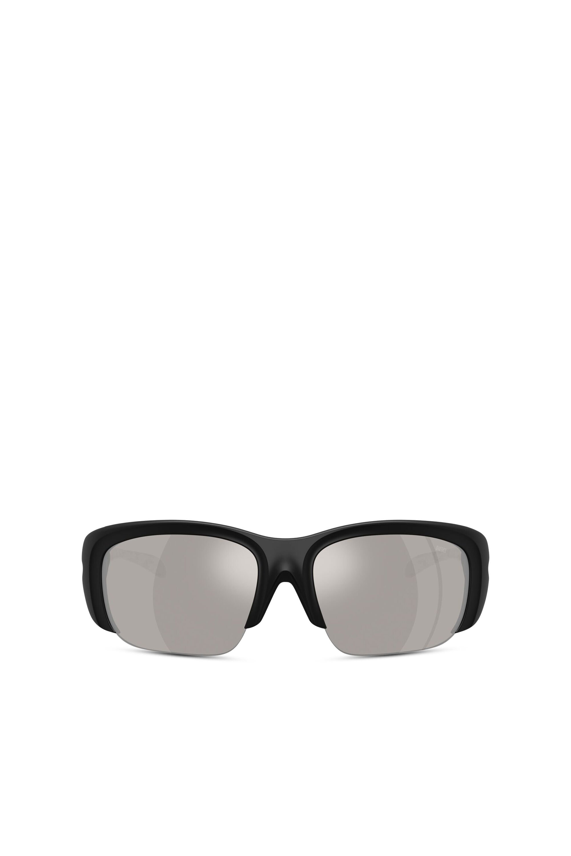 Diesel - 0DL3016U, Unisex's Wrap-around shape sunglasses in ブラック/グレー - 1