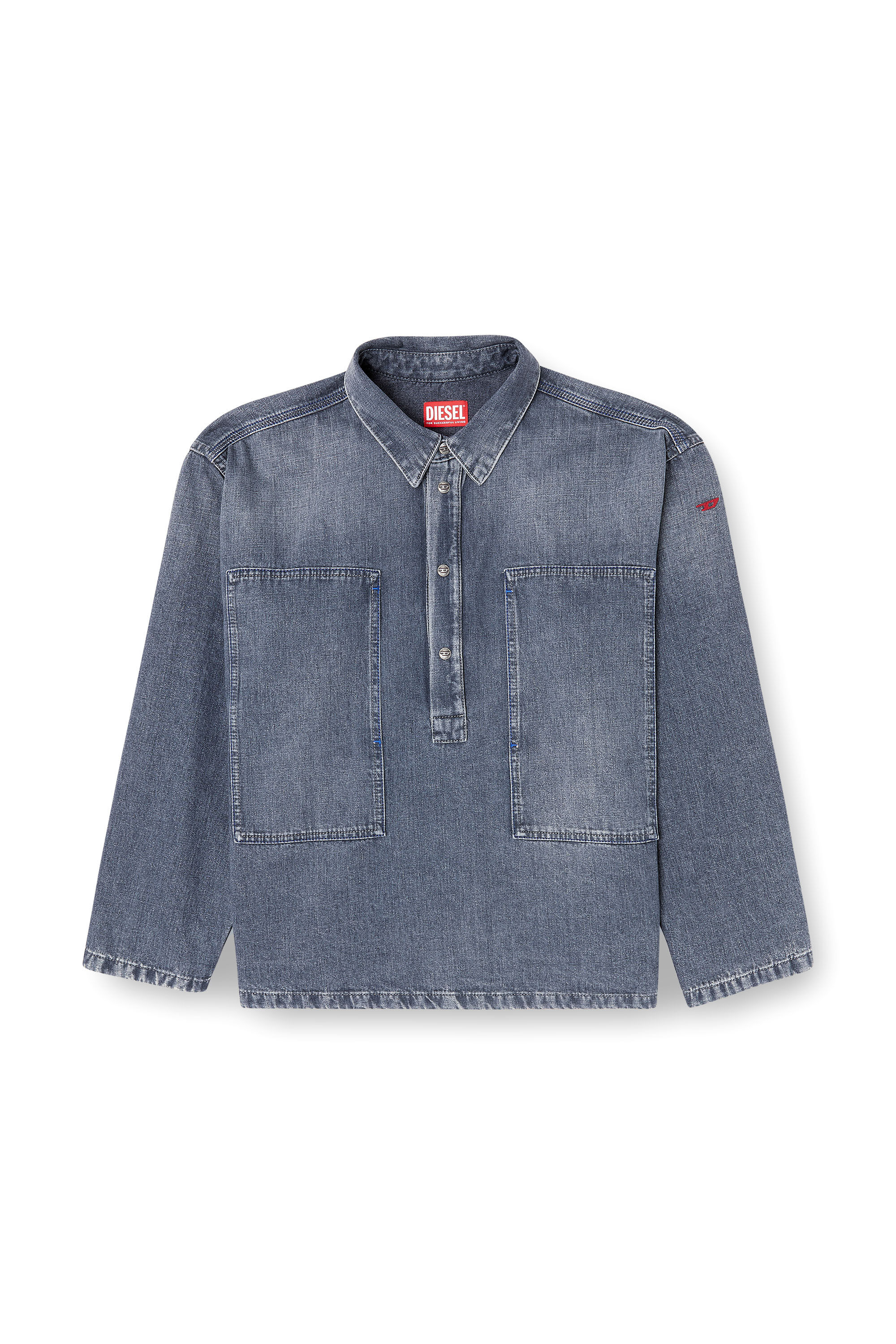 Diesel - DE-PRISS, Female's デニムトップ in ブルー - 2