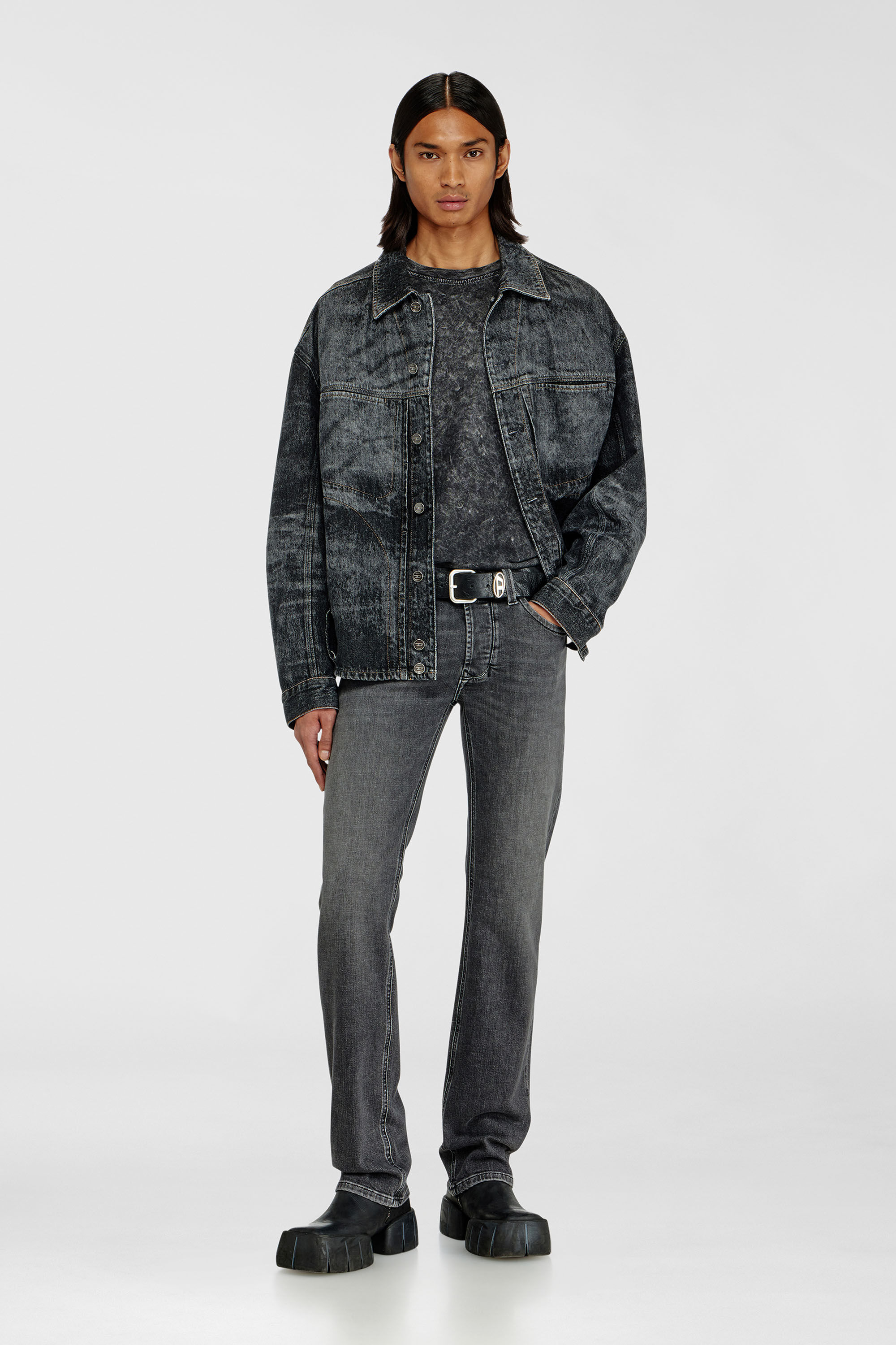 Diesel - Male's Regular Jeans 1985 Larkee 0HDBD, ブラック/ダークグレー - 1
