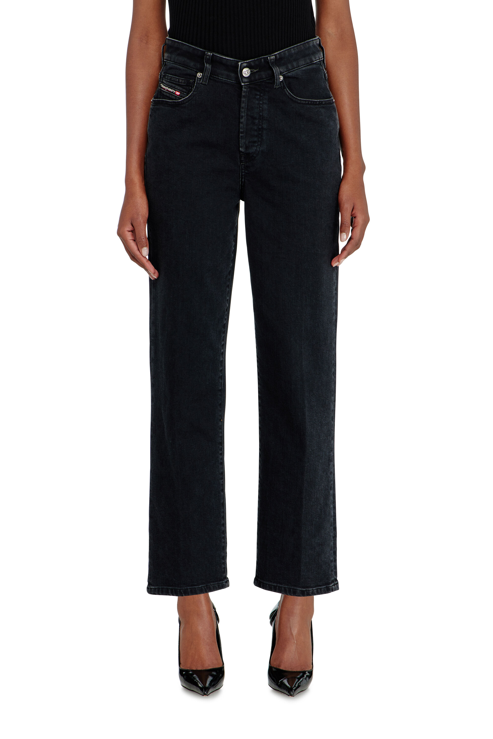 Diesel - Female's Regular Jeans 1981 D-Went 09N89, ブラック/ダークグレー - 4