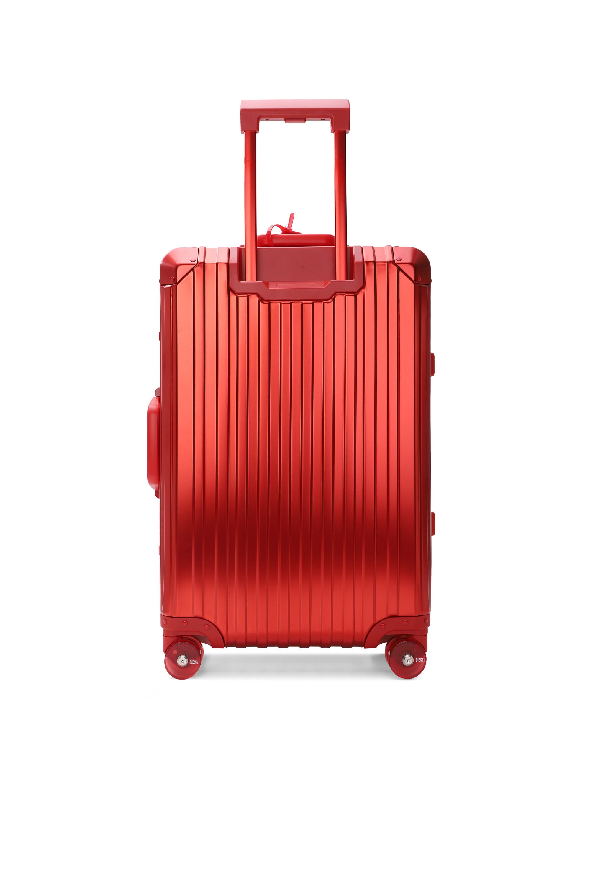 Diesel - DIESEL ALUMINUM TROLLEY- DSL002, Unisex's Aluminum Carry-On Luggage 24" in レッド - 2