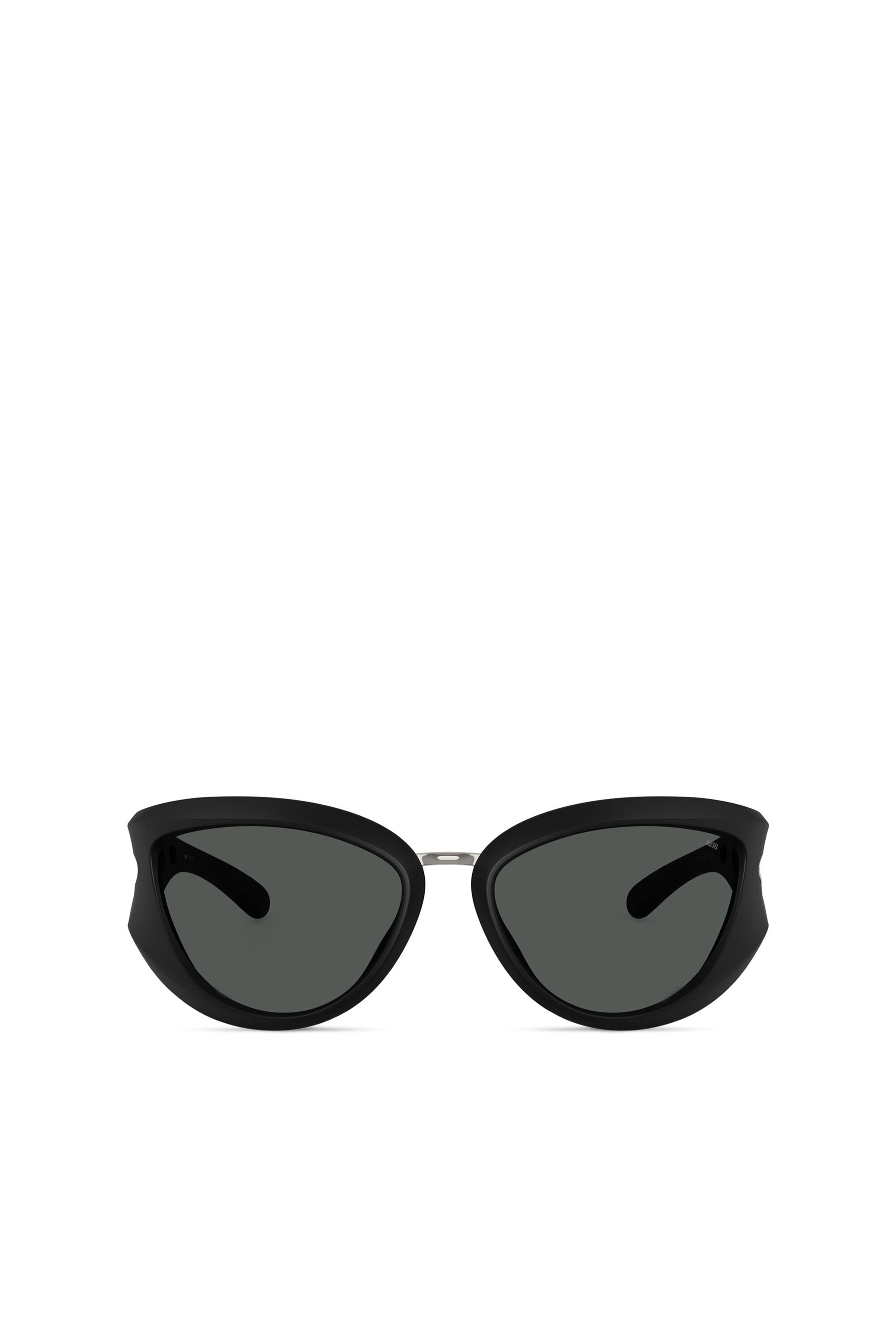 Diesel - 0DL3007U, Unisex's Cat-eye style sunglasses in ブラック - 1