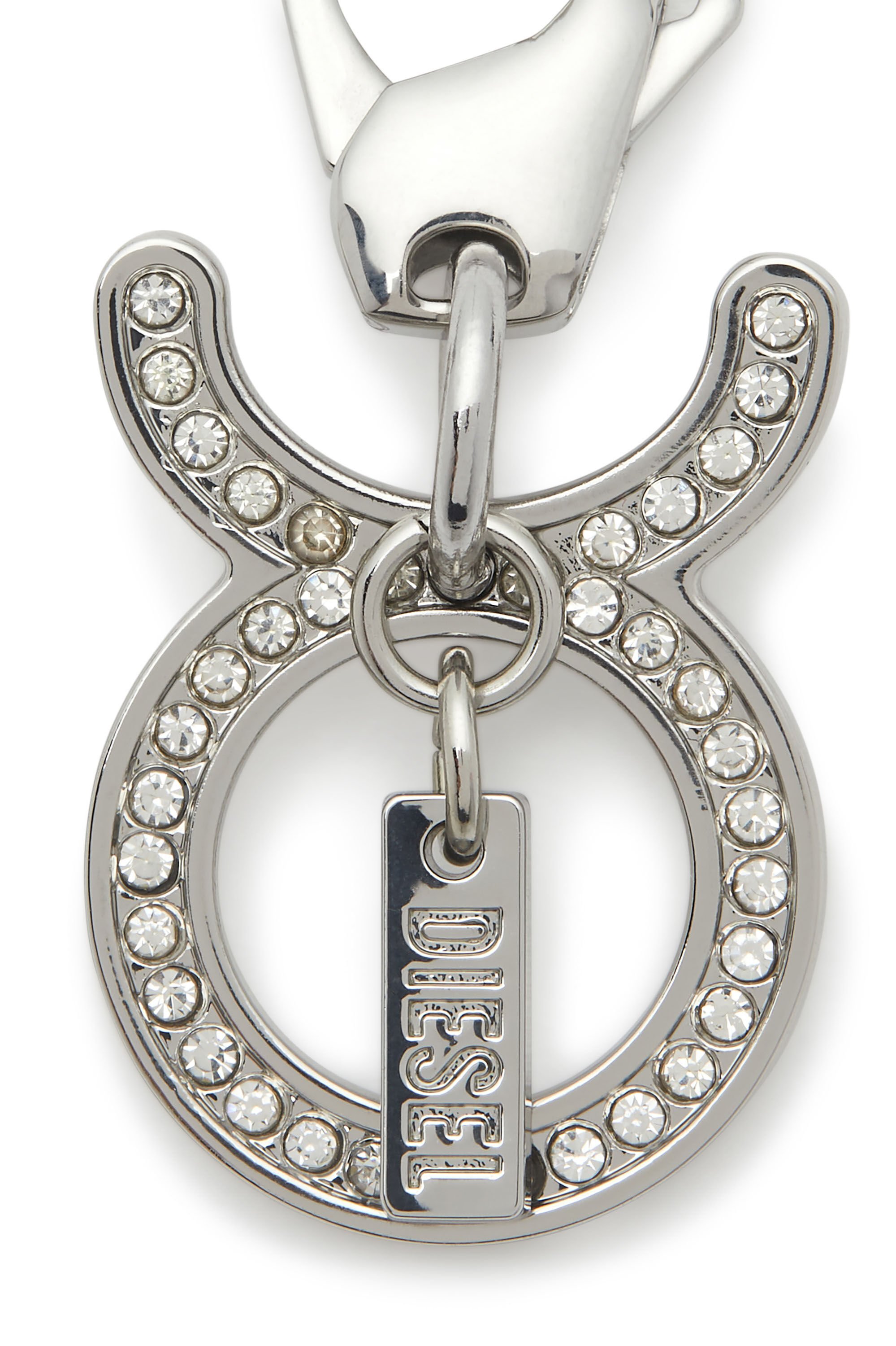 Diesel - CHARM TAURUS, Unisex's Metal Taurus charm with rhinestones in シルバー - 2