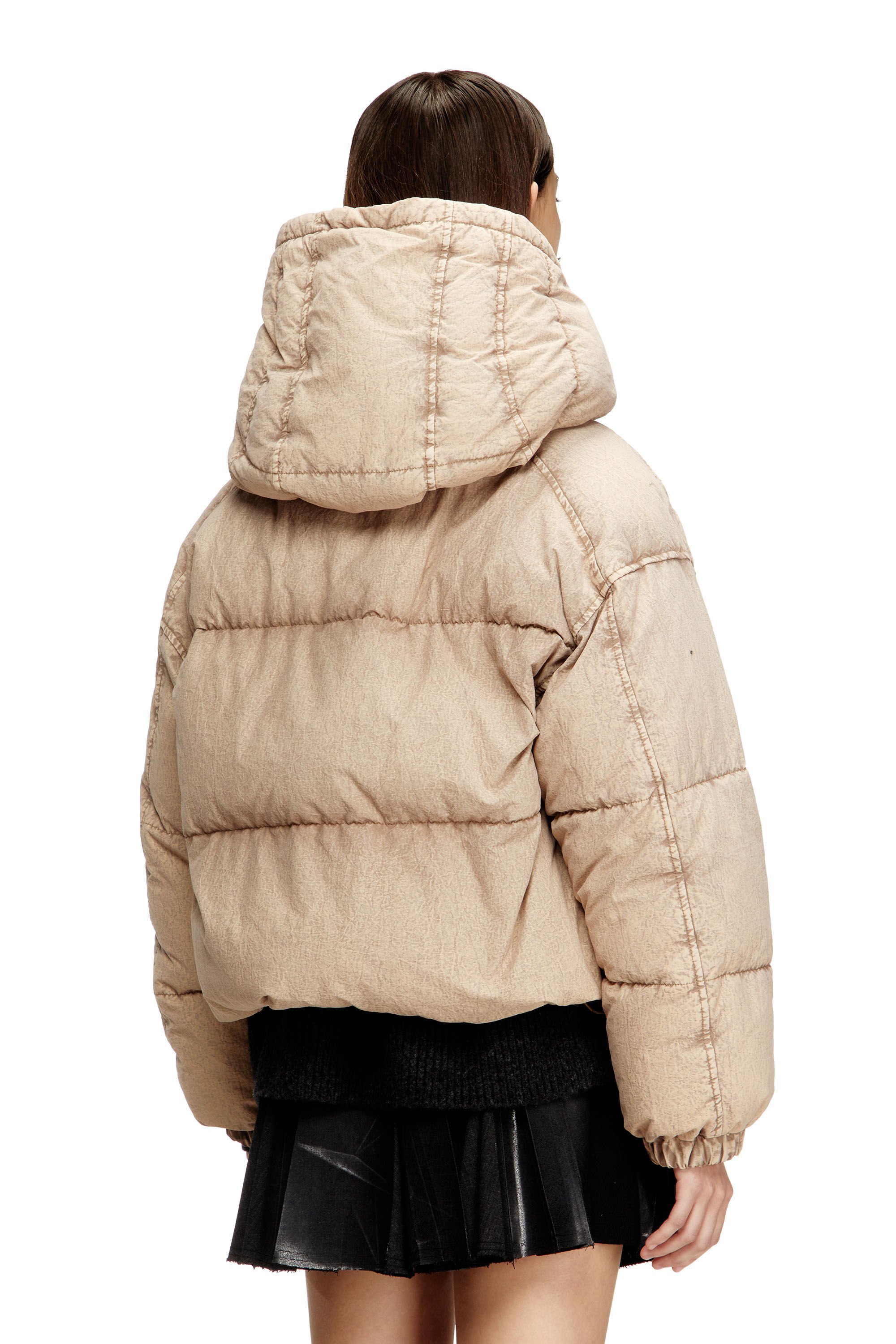 Diesel - W-ILLEY-S2, Female's パファージャケット in ベージュ - 5