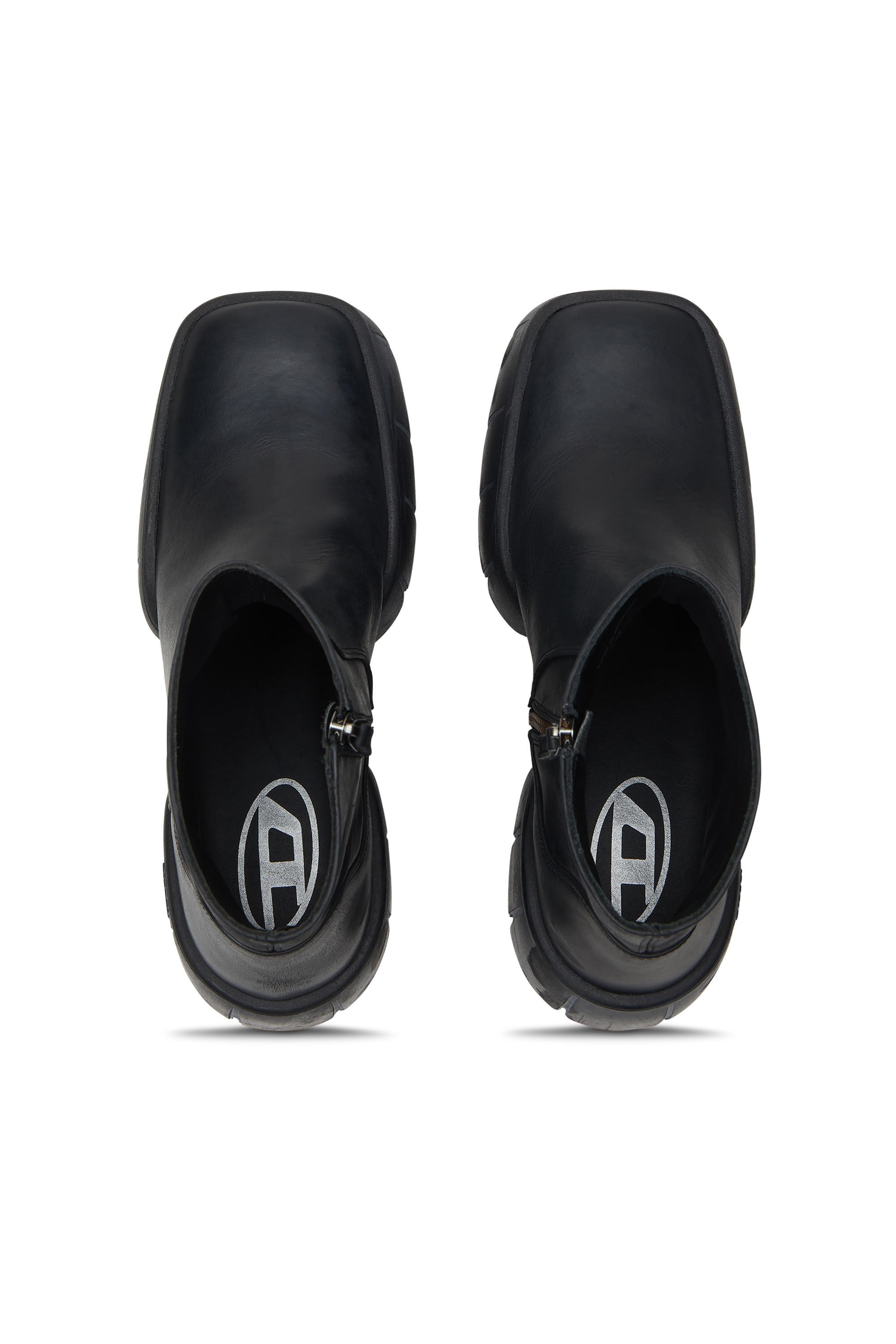 Diesel - D-TEX BT, Male's D-Tex-Oiled leather ankle boots with split sole in ブラック - 6
