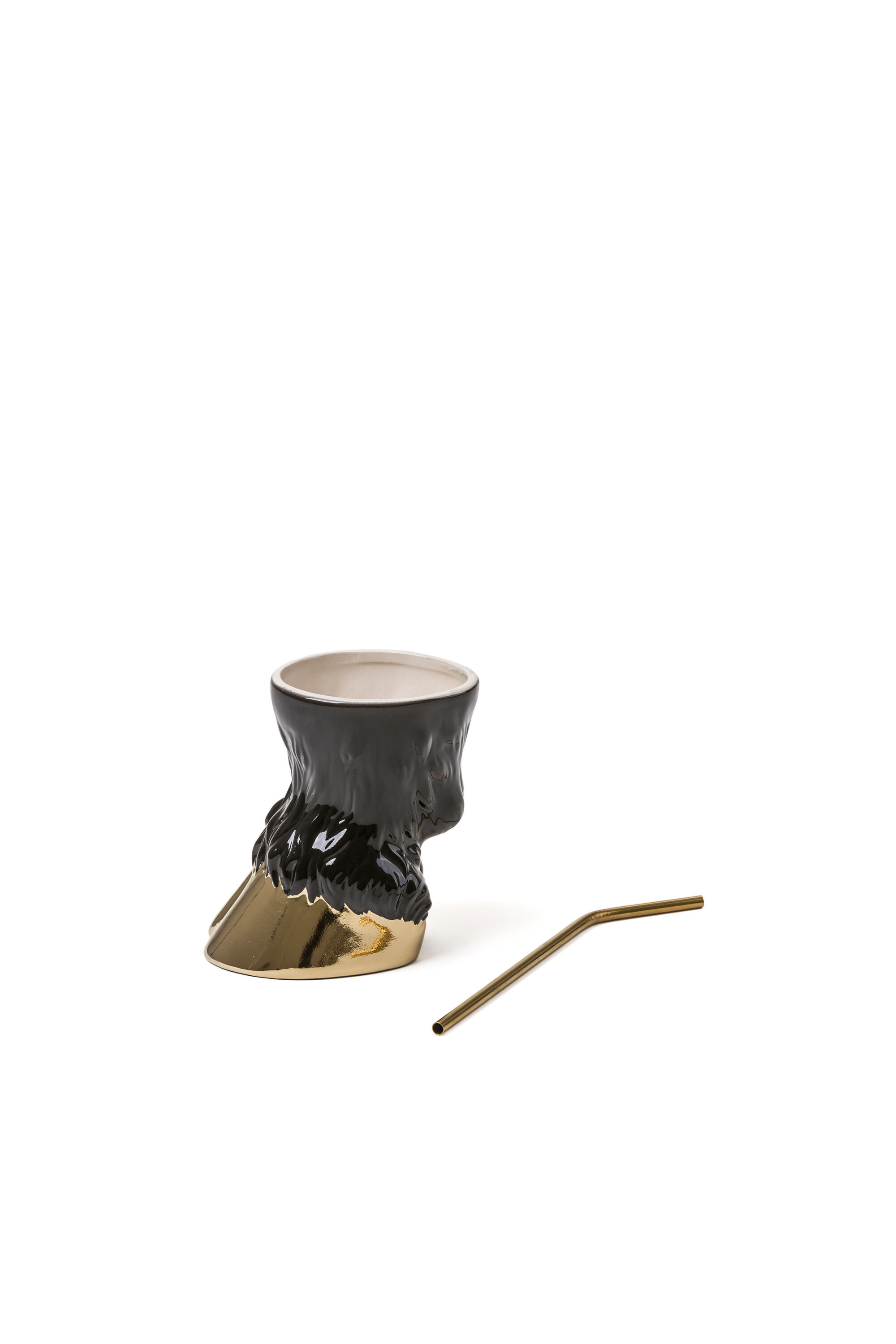 Diesel - 11082 Party Animal, Unisex's Bull Vase/Glass in ゴールド/ブラック - 1