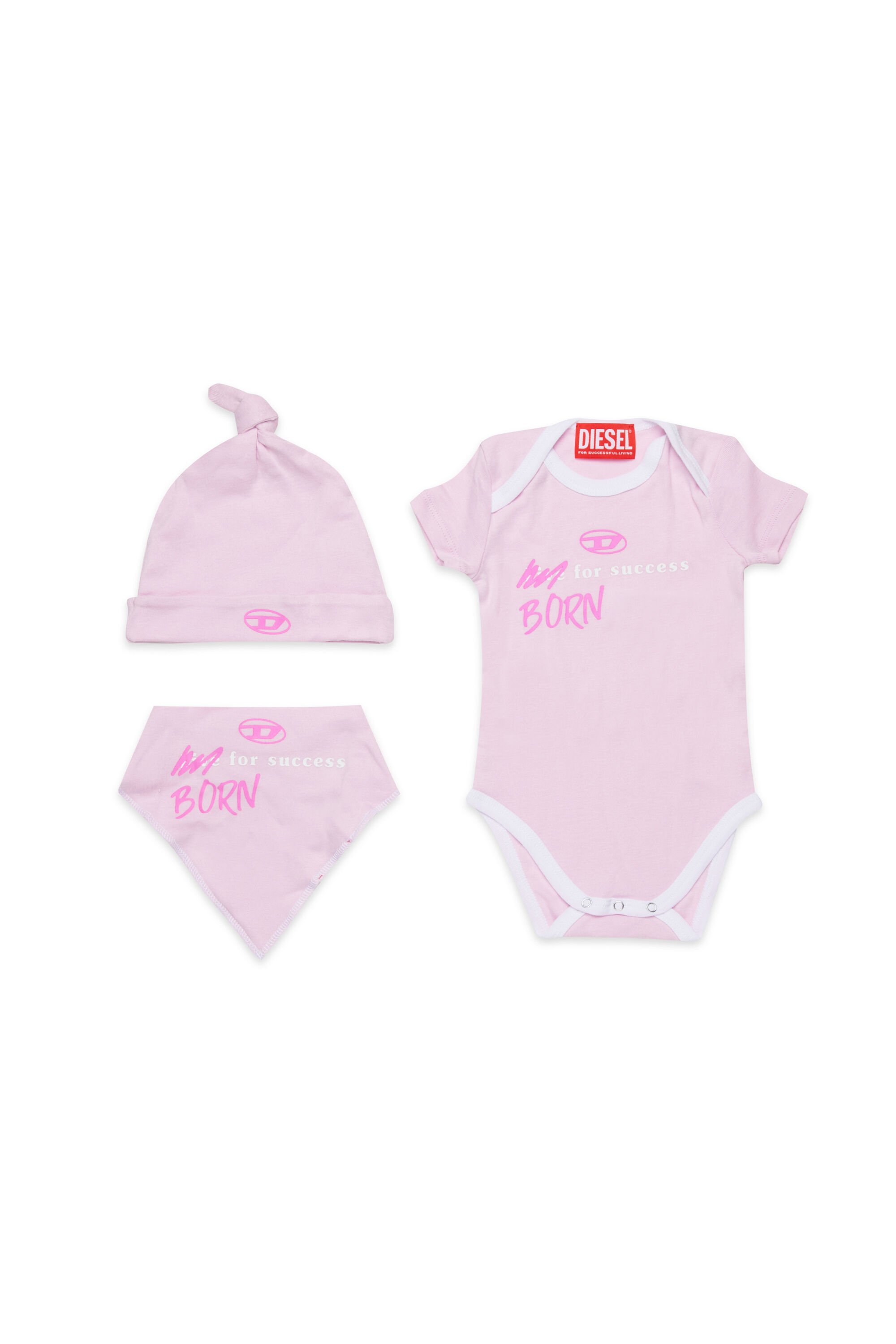 Diesel - URMASBOX-NB, Unisex's Born For Success newborn gift set in ピンク / ホワイト - 1