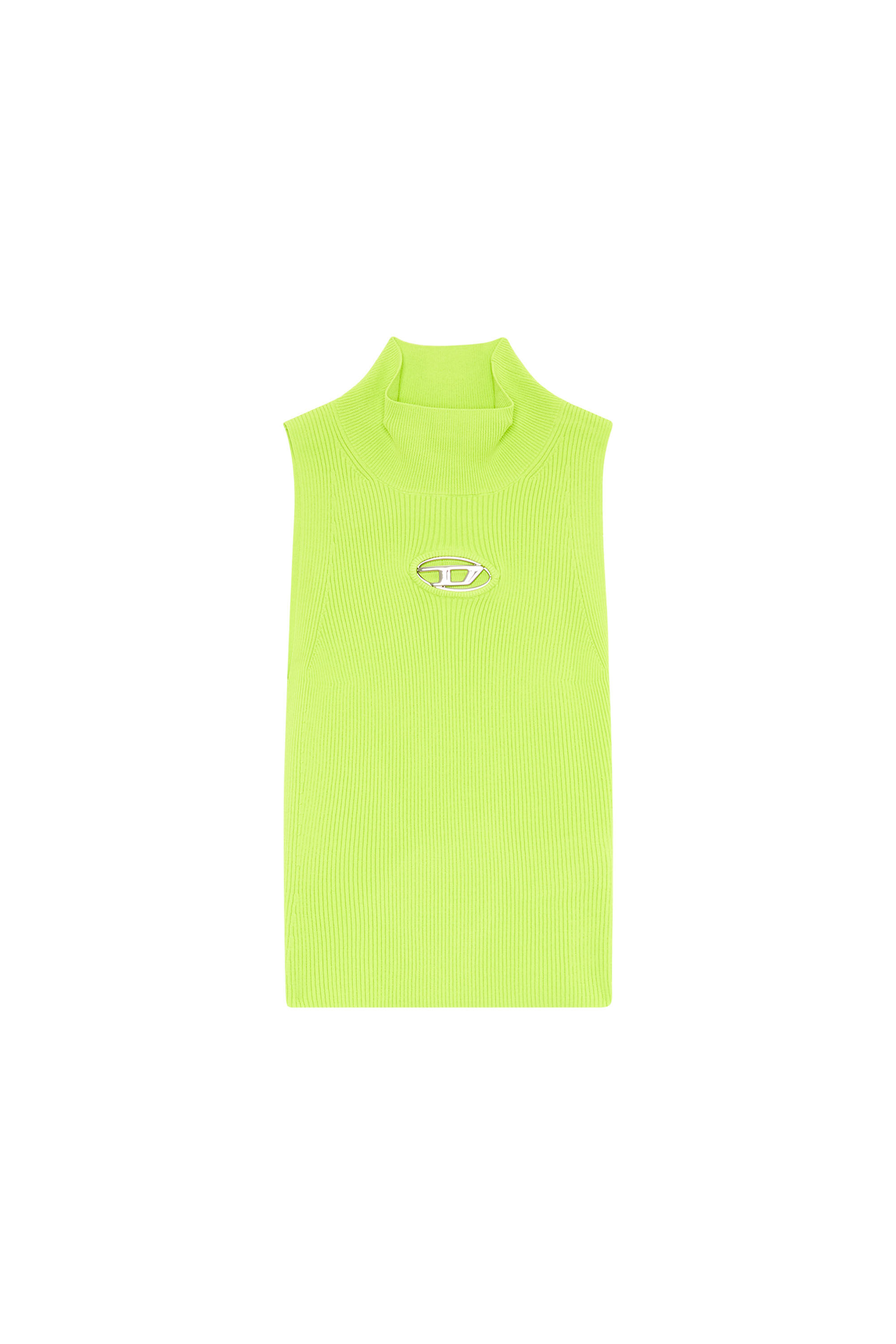 Diesel - M-ONERVAX-TOP, Female's ニット in 蛍光グリーン - 2