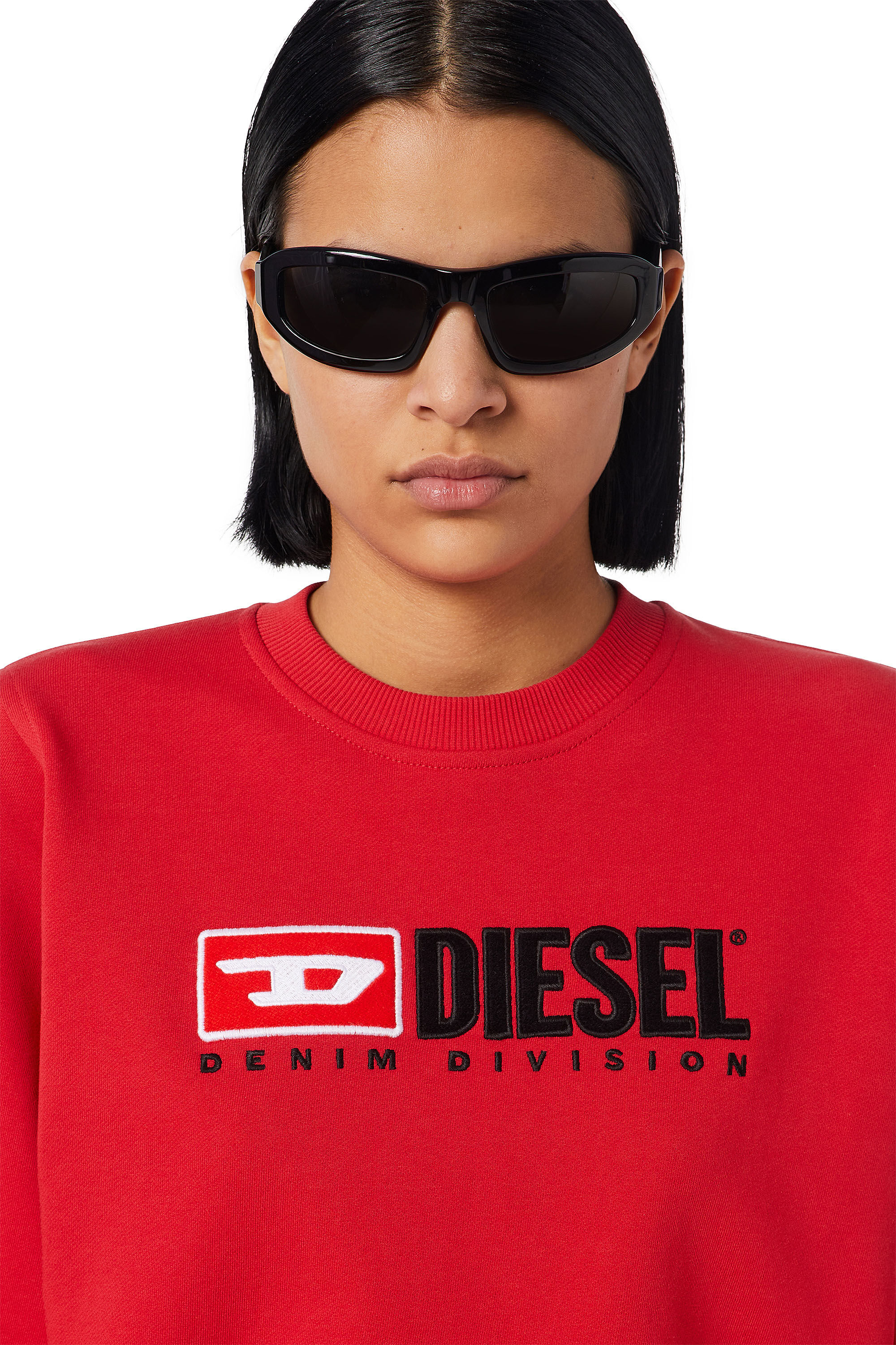 Diesel - F-REGGY-DIV, Female's Denim Division sweatshirt in レッド - 4