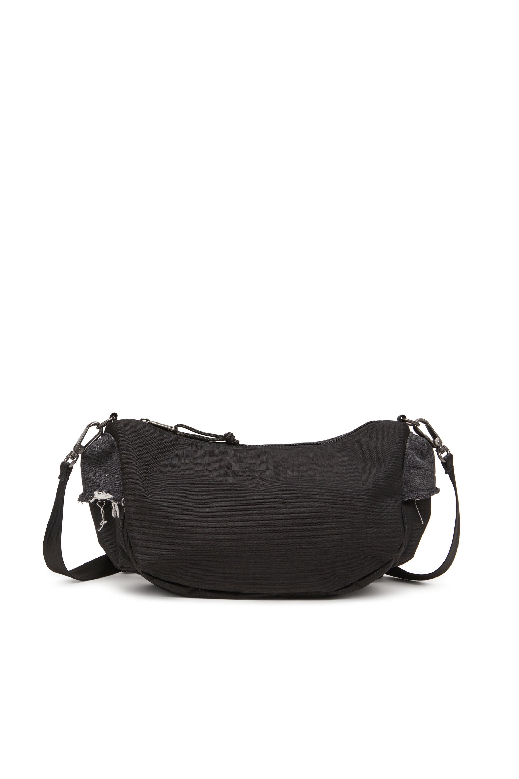 Diesel - DIESEL SHOULDER BAG, Unisex's Shoulder bag in destroyed denim and CORDURA® in ブラック - 3