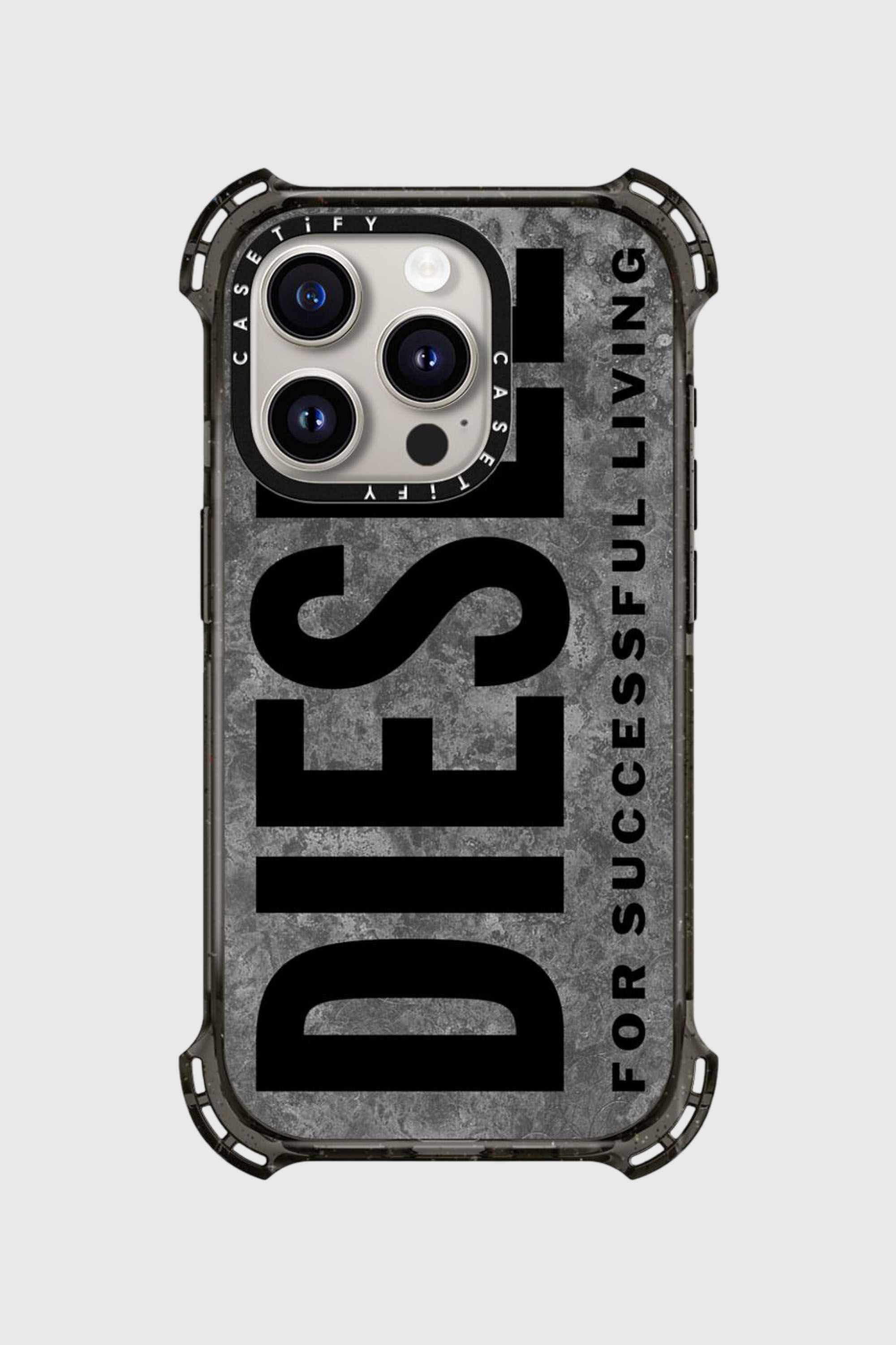 Diesel - 60300 CASETIFY MOULDED CASE, Unisex's IPHONE 15 PRO in グレー/ブラック - 4
