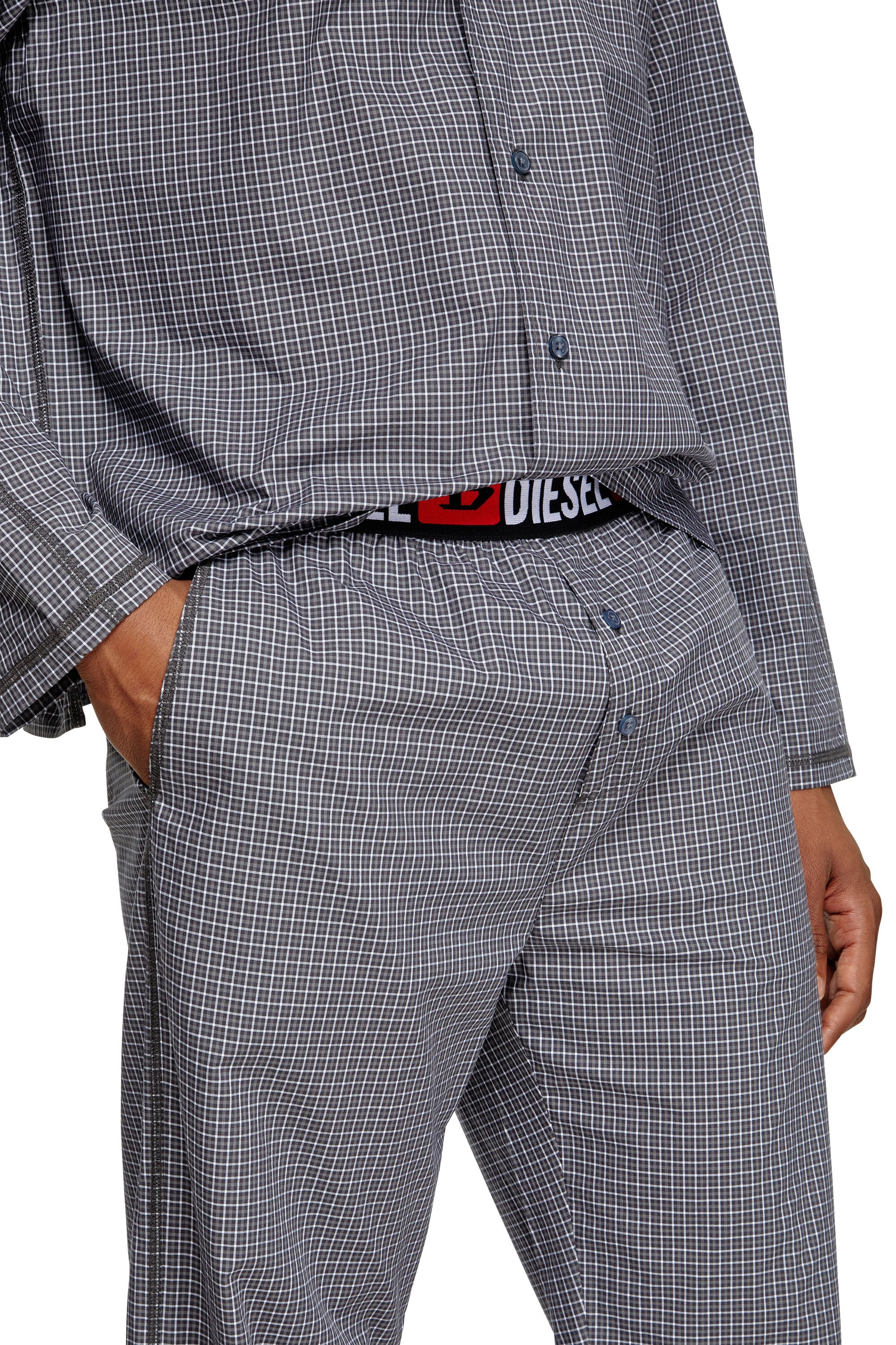 Diesel - SET-PAUL-D-CORE, Male's Pyjamas in check cotton in グレー - 4