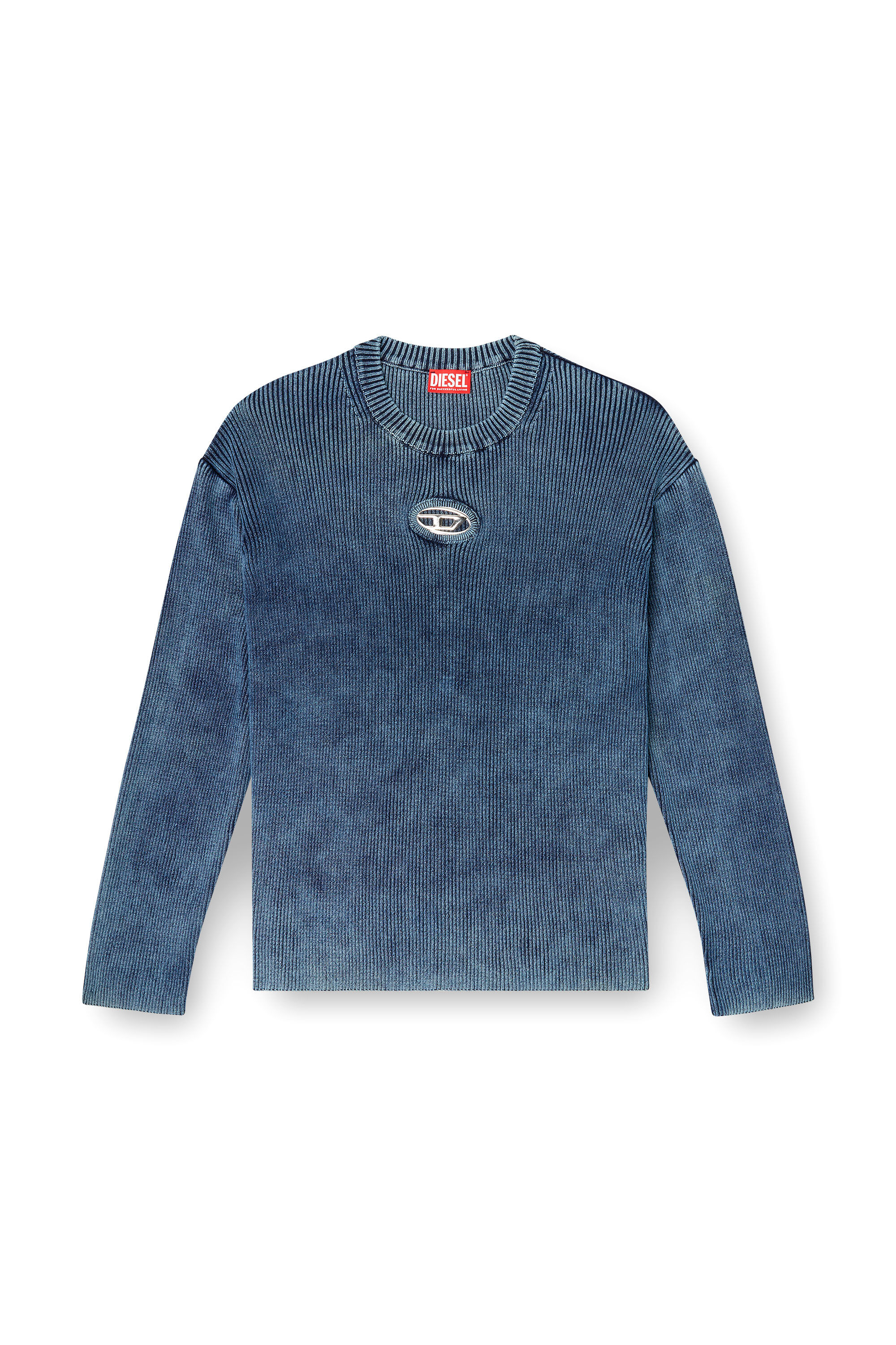 Diesel - K-DARREN-D, Male's プルオーバーニット in ブルー - 2