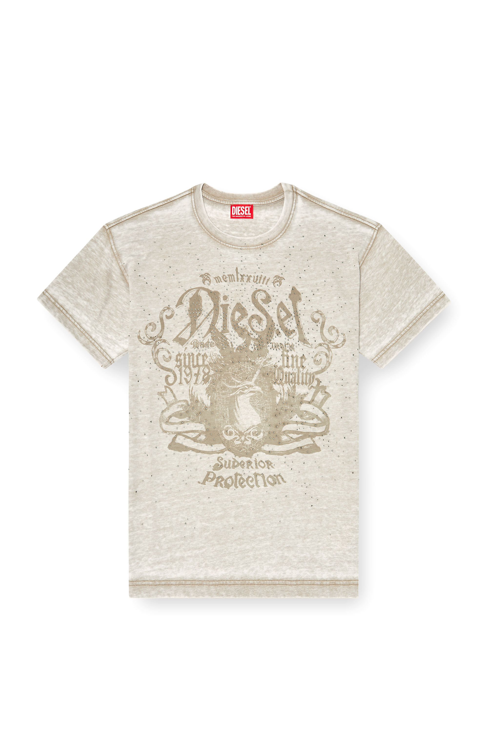T-NORM-AA8 Tシャツ｜ベージュ｜メンズ｜DIESEL