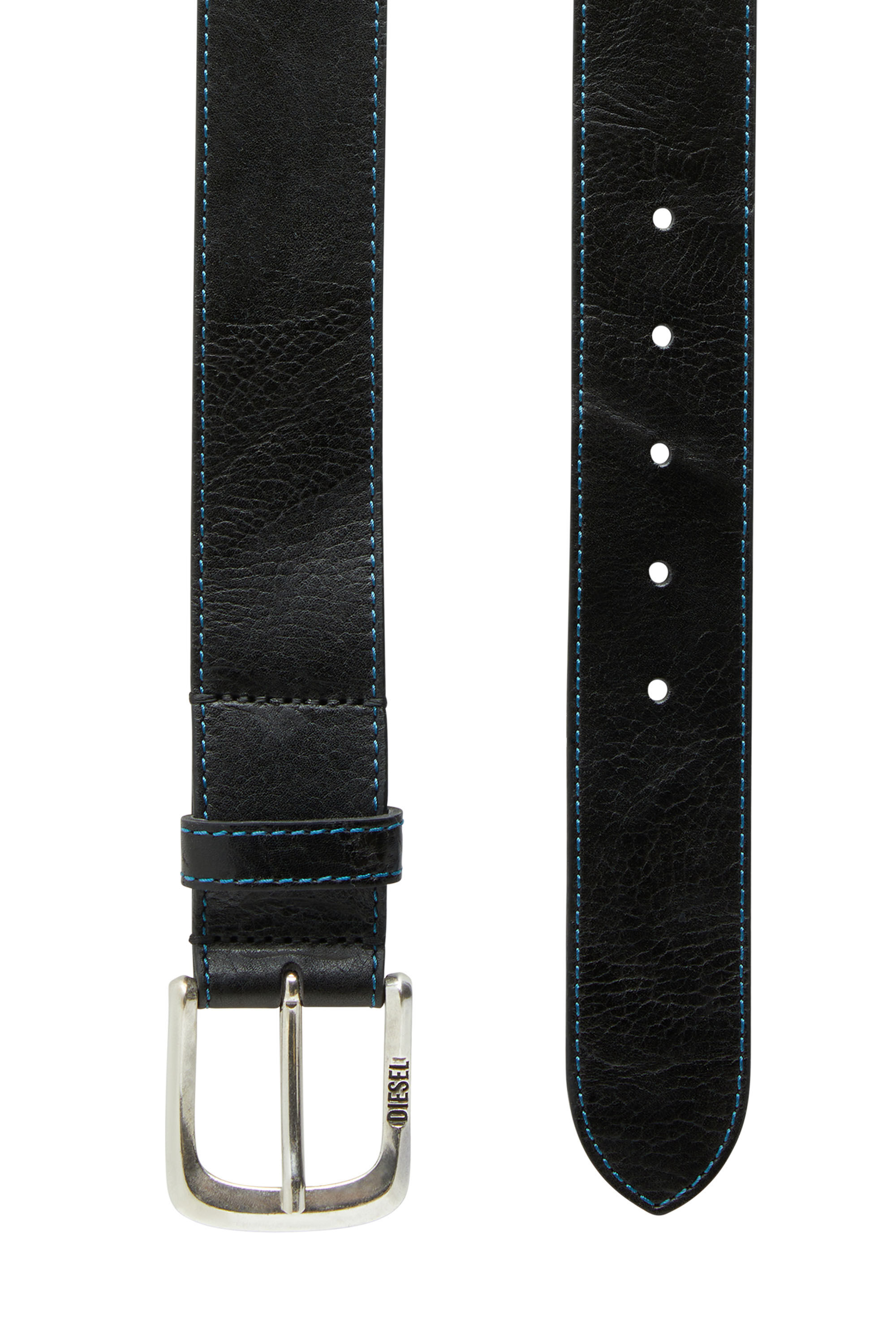 Diesel - B-DNA/DSL, Male's カウレザー ベルト in ブラック - 2
