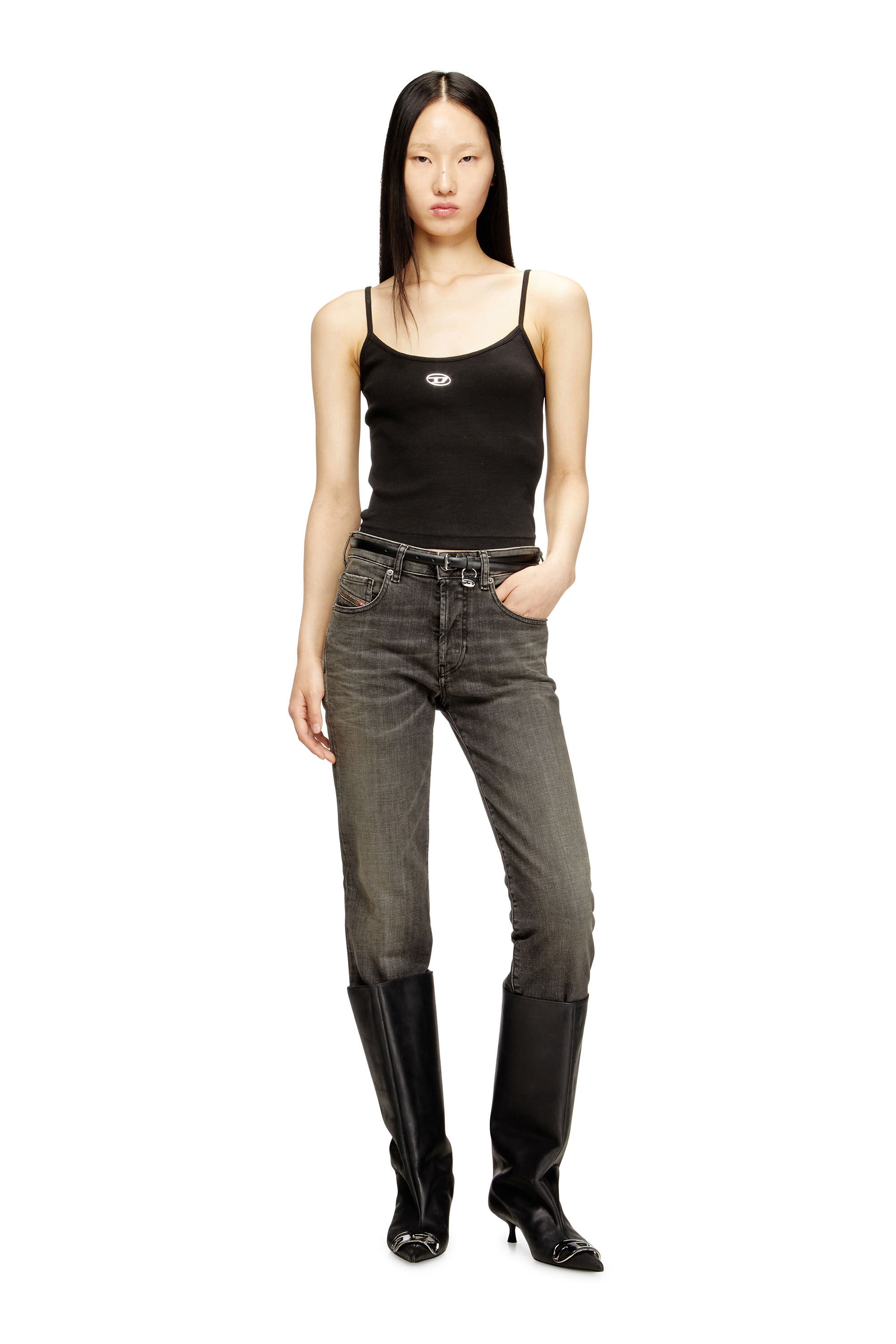 [全て10/11までの出品です]DIESEL オレンジキャミソール T-HUPY-OD キャミソールトップ｜ブラック｜ウィメンズ｜DIESEL