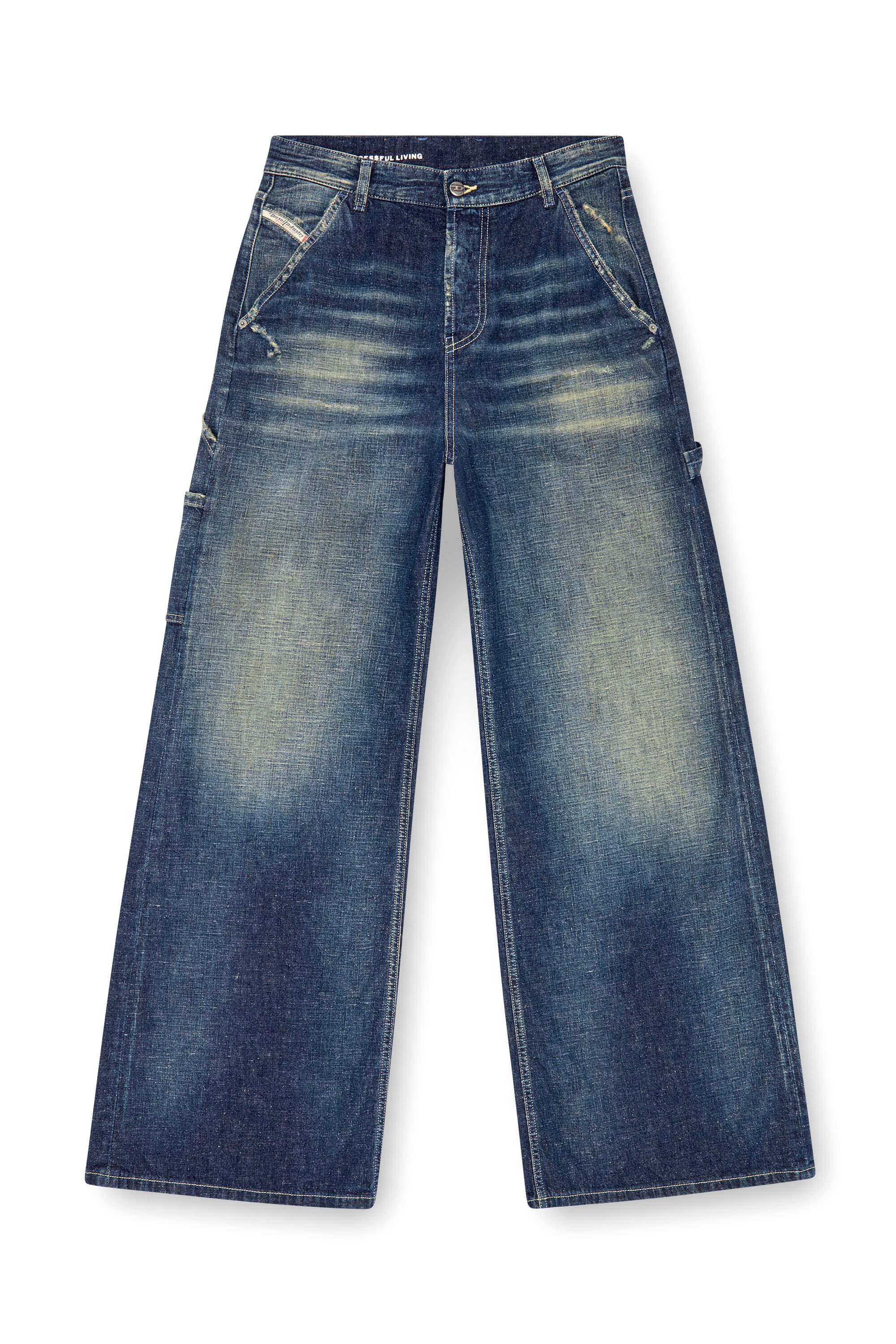 Diesel - Female's Relaxed Jeans 1996 D-Sire 09J91, ダークブルー - 2