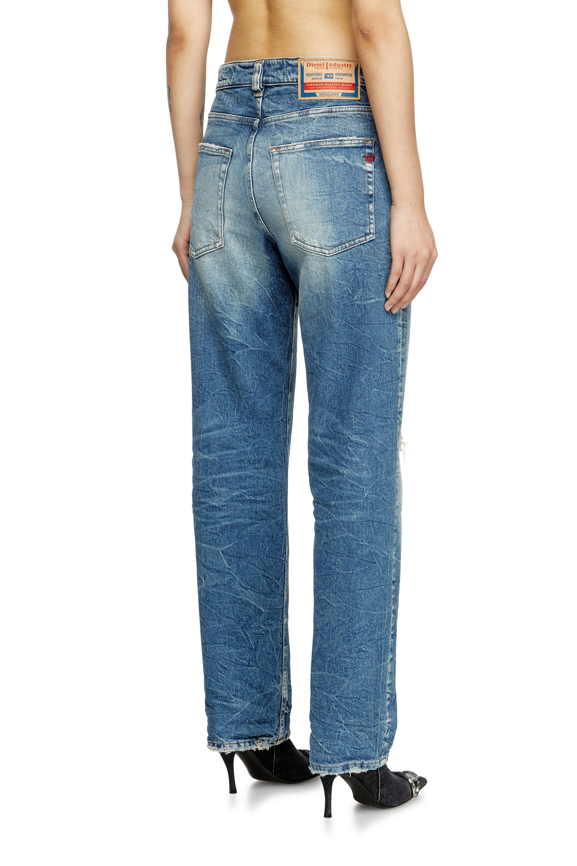 Diesel - Female's Regular Jeans 1988 D-Ark 007AY, ミディアムブルー - 4