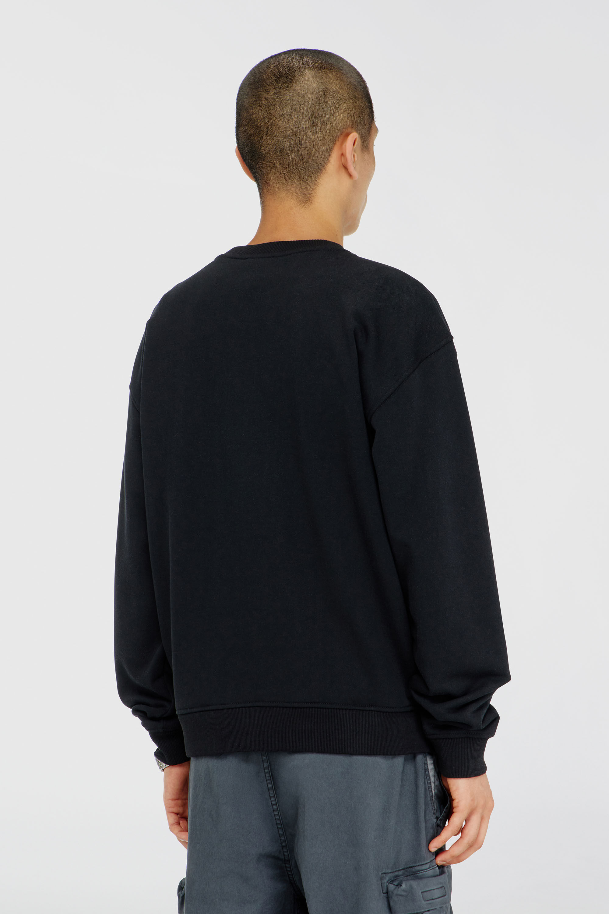 Diesel - S-NORM-AA5, Male's プルオーバースウェット in ブラック - 4