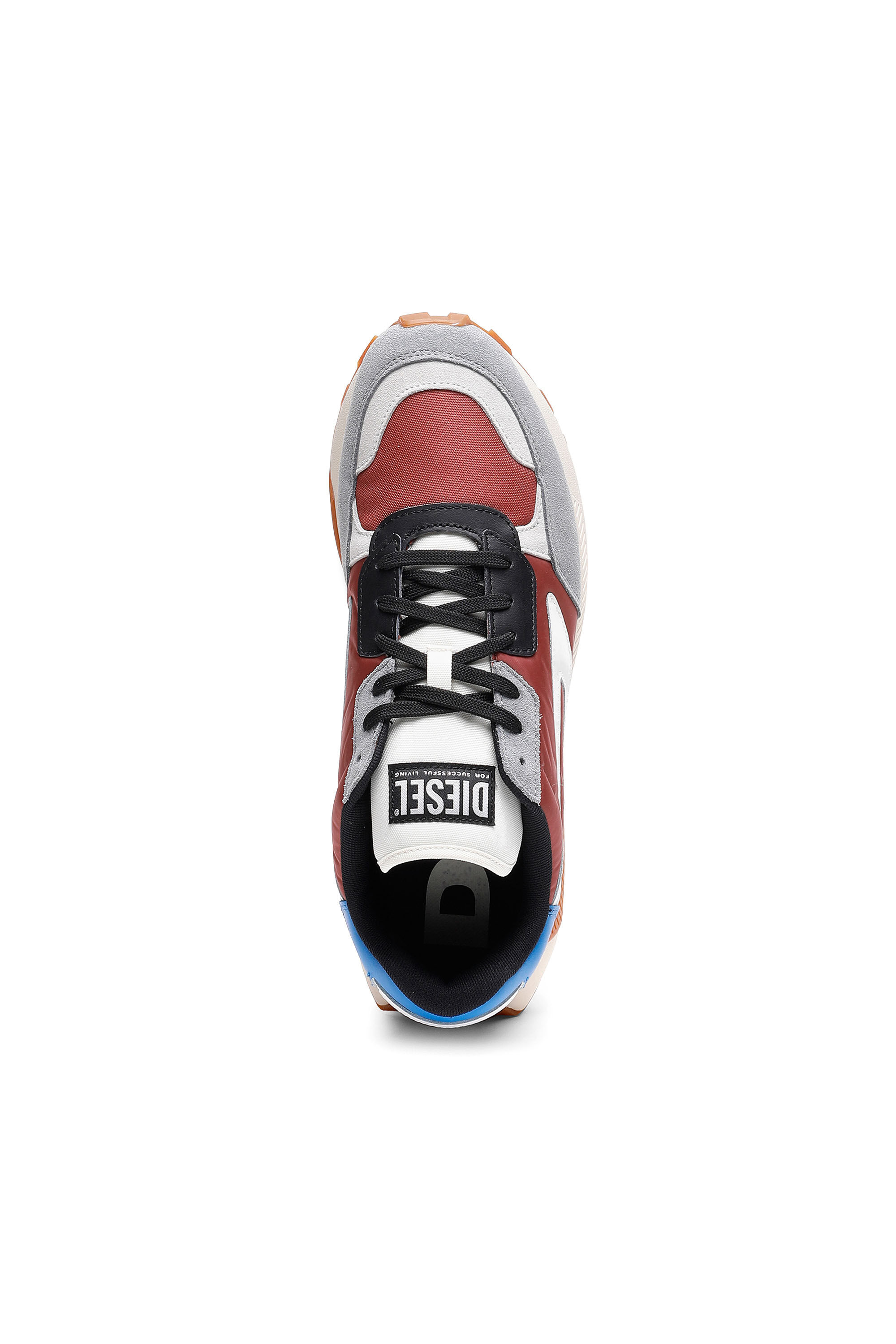 Diesel - S-TYCHE LL, Male's スニーカー レザー ロゴ - S-Tyche LL in ブラウン/グレー - 5