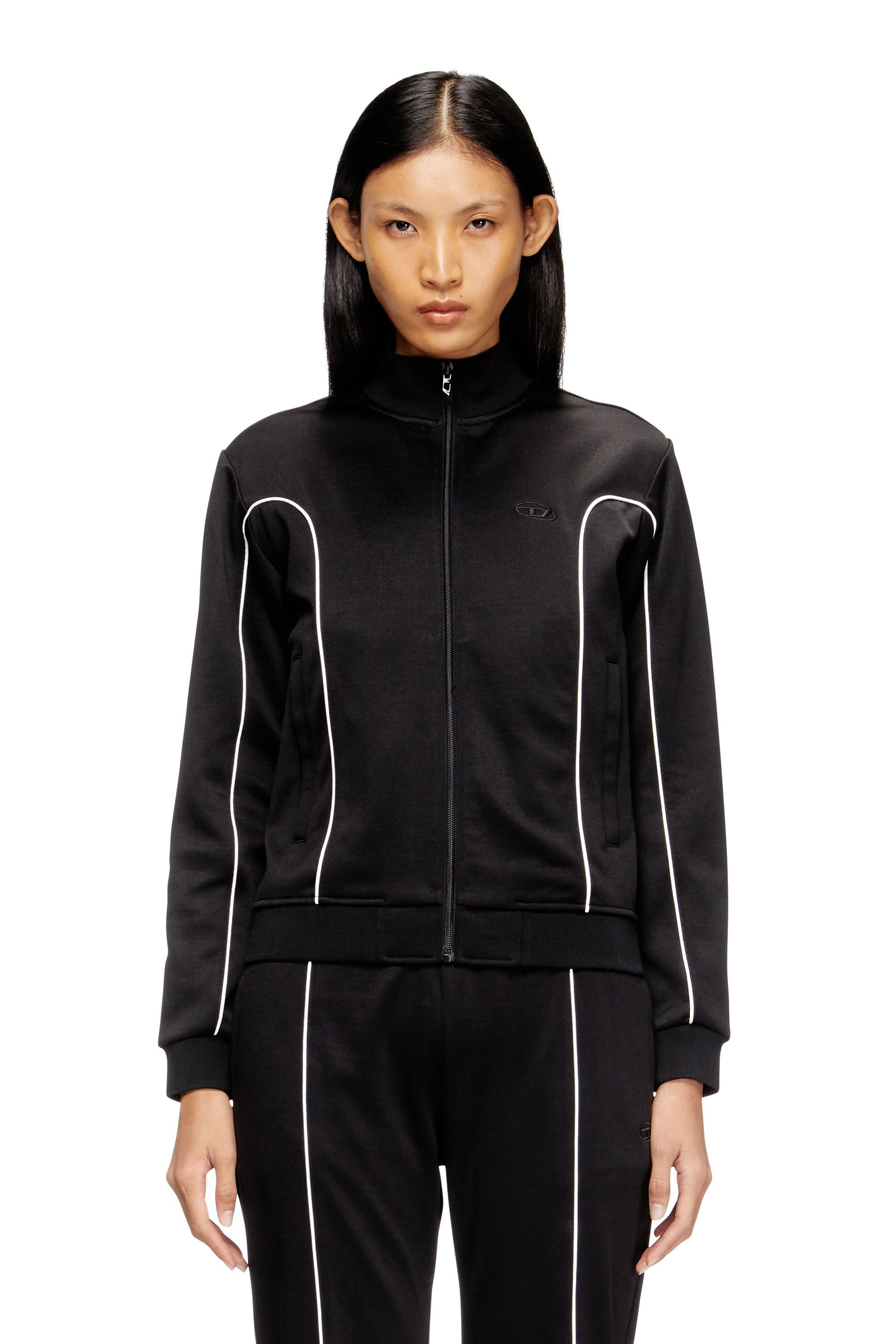 Diesel - F-LOCKING-OD, Female's ジャケット in ブラック/ホワイト - 3